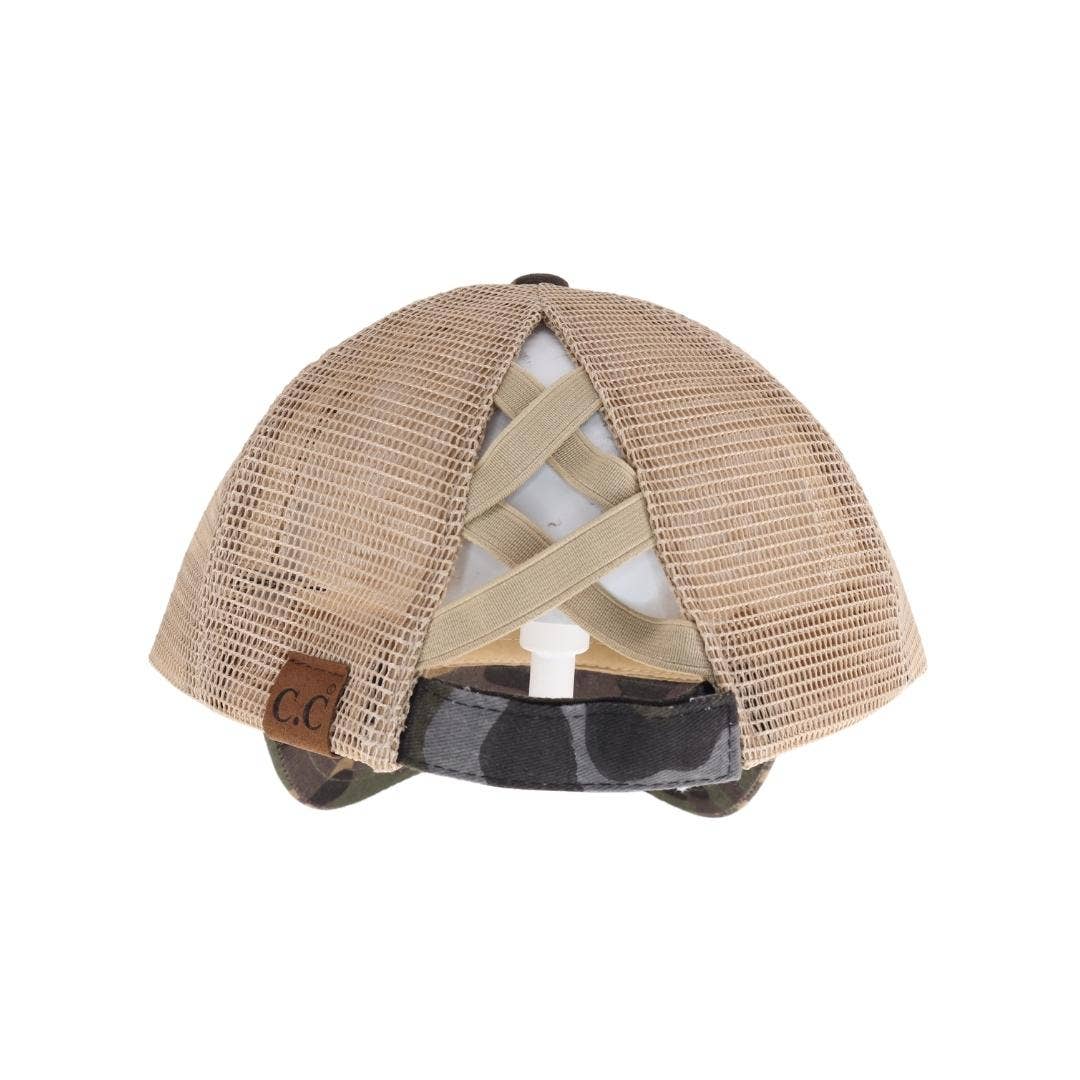 Runs on Coffee Trucker Hat – High Pony Criss Cross