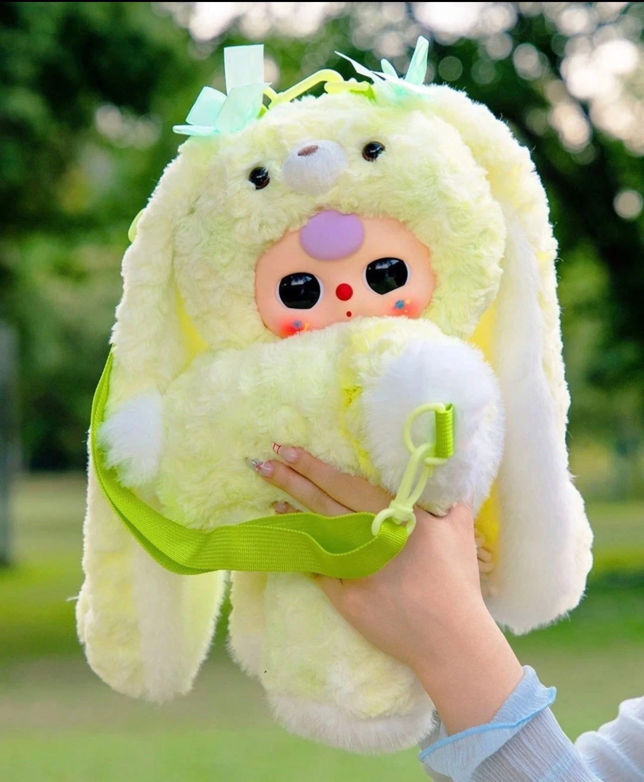 Baby Three Hugging Baby Backpack Plush 400% – Limited, Authentic