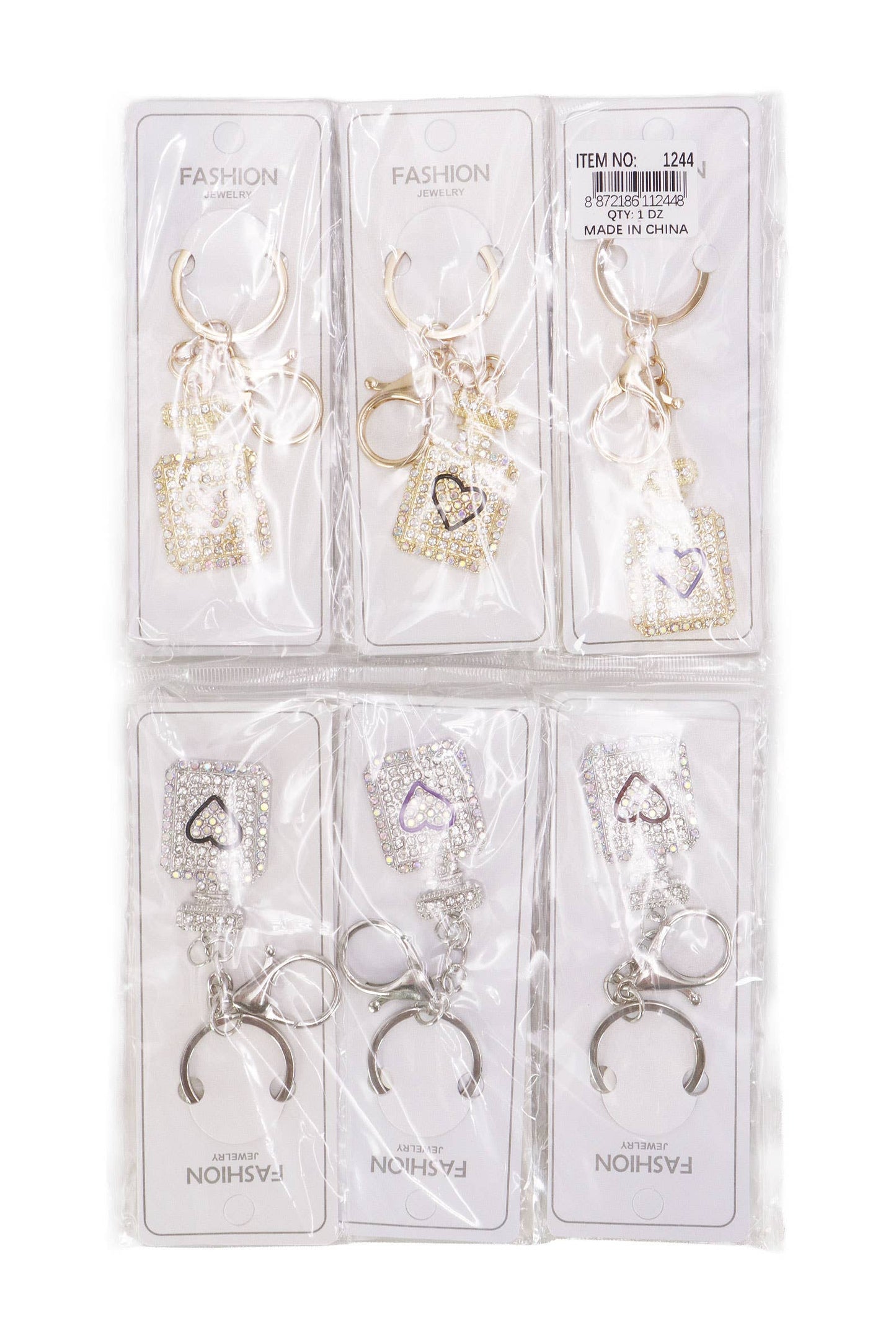Love Perfume Bling Rhinestone Key Chain