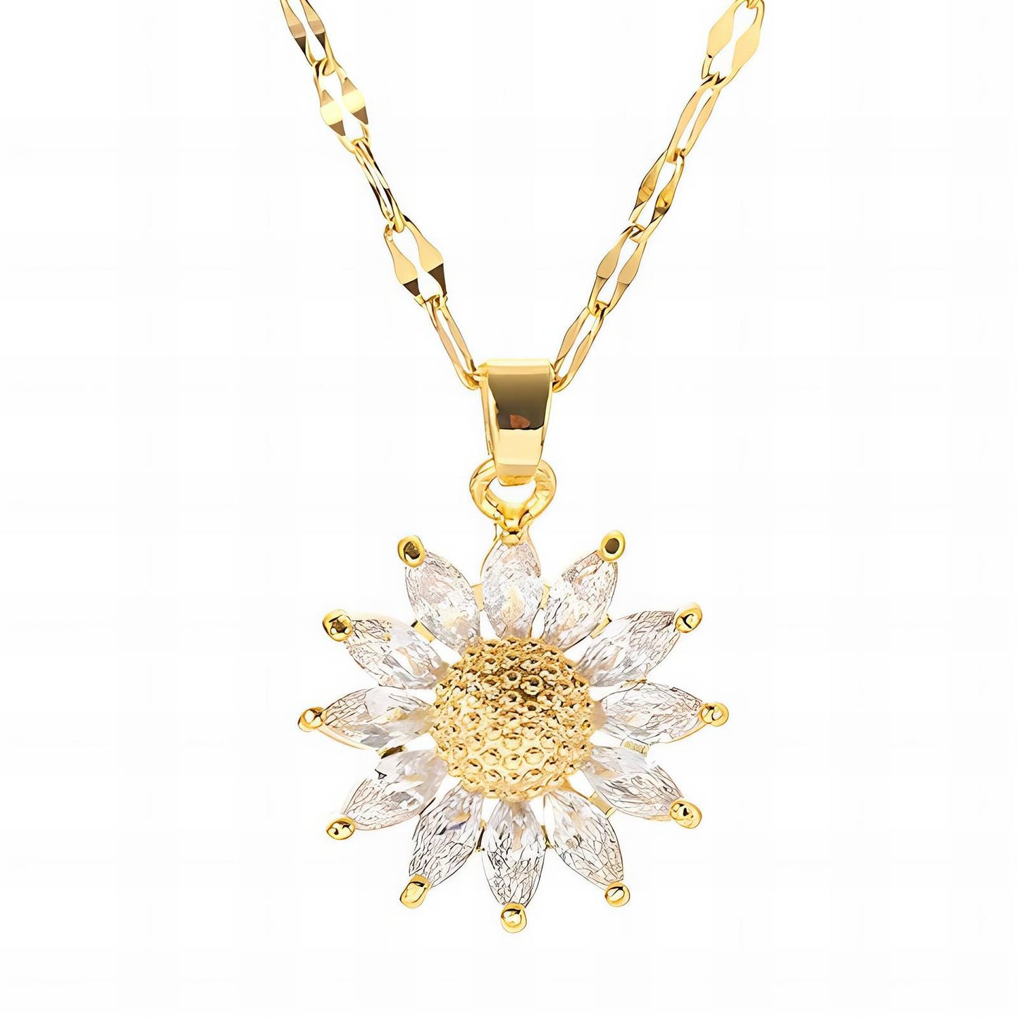 Golden Sunflower Necklace