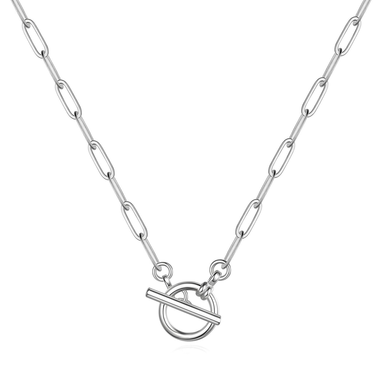 Halo Toggle Necklace (Silver)