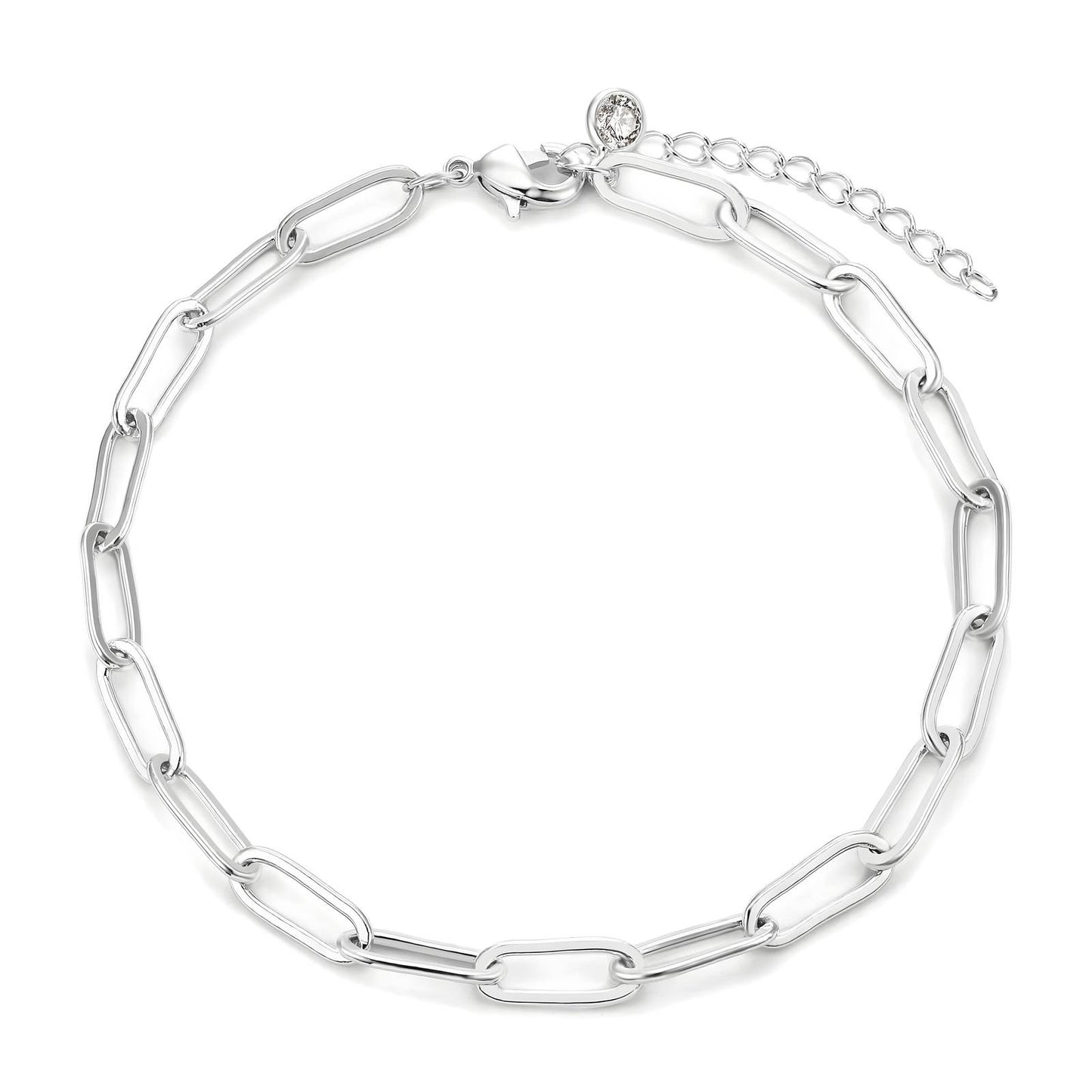 Nova Paperclip Bracelet (Silver)