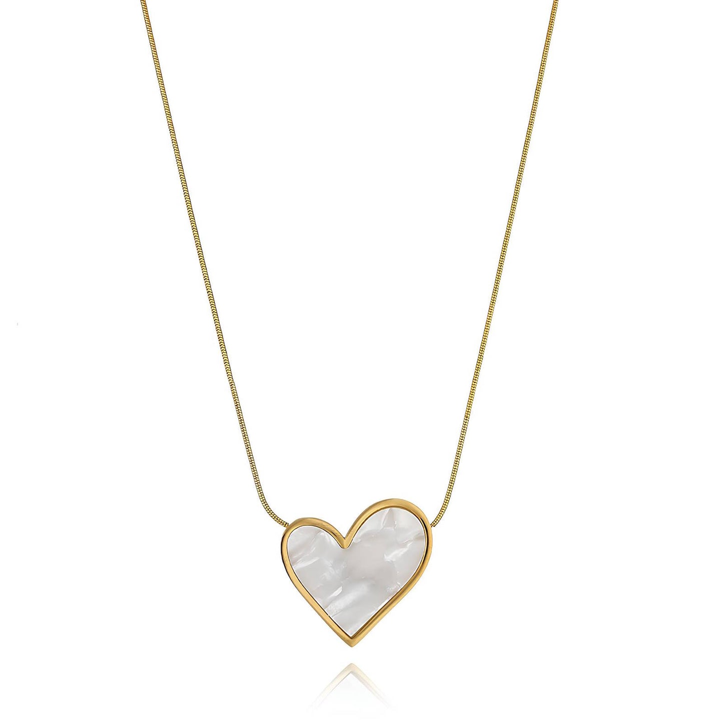 Opaline Heart Necklace