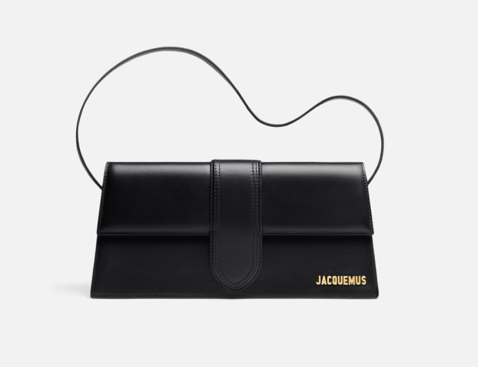 Jacquemus Le Bambino Black Long Flap Bag