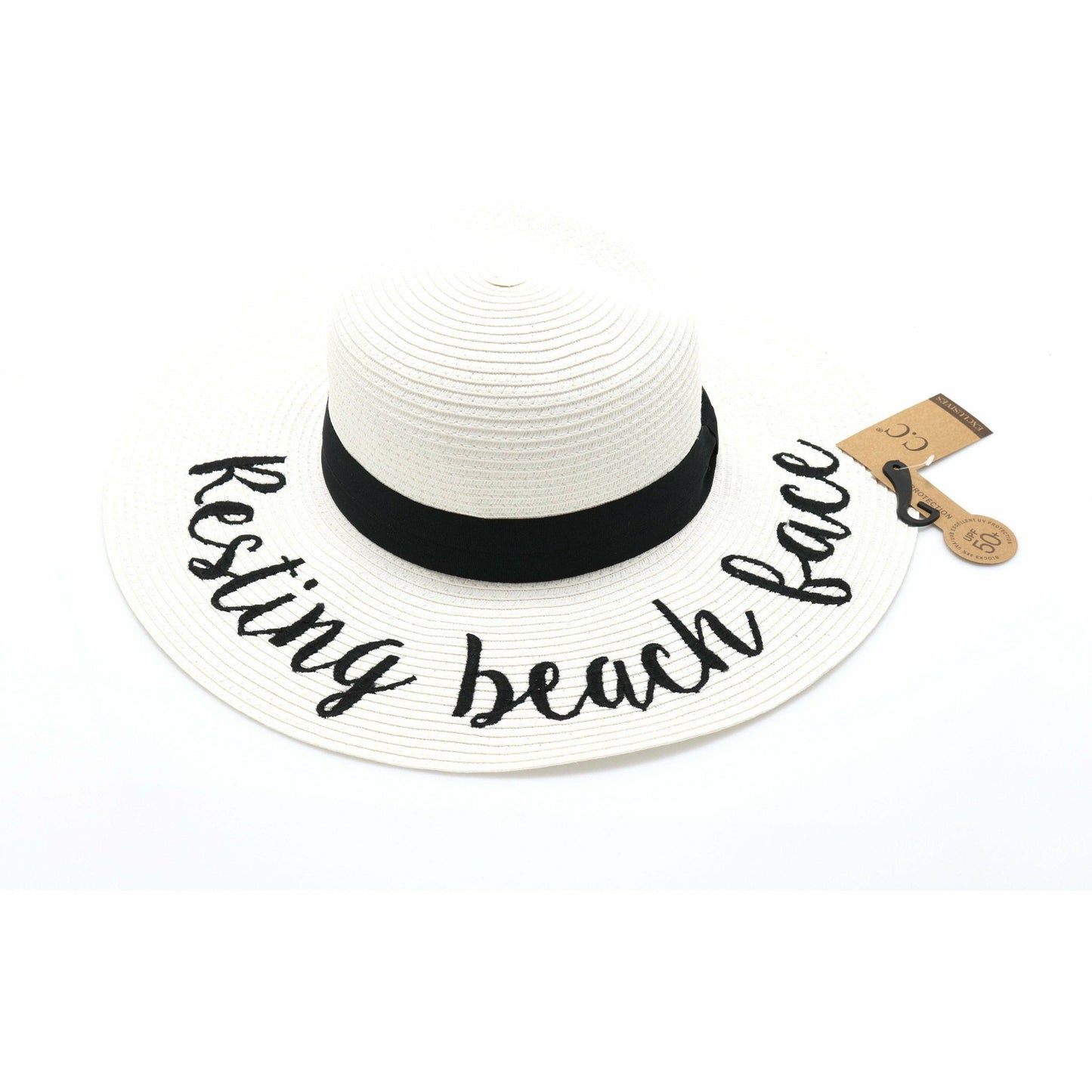 Resting Beach Face Sun Hat
