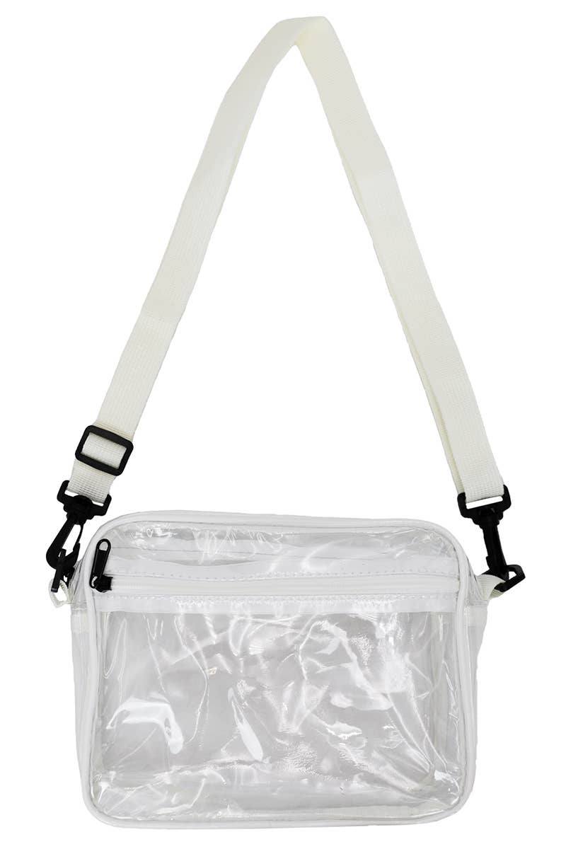Clear Crossbody Stadium / Concert Bag - Raven Bow