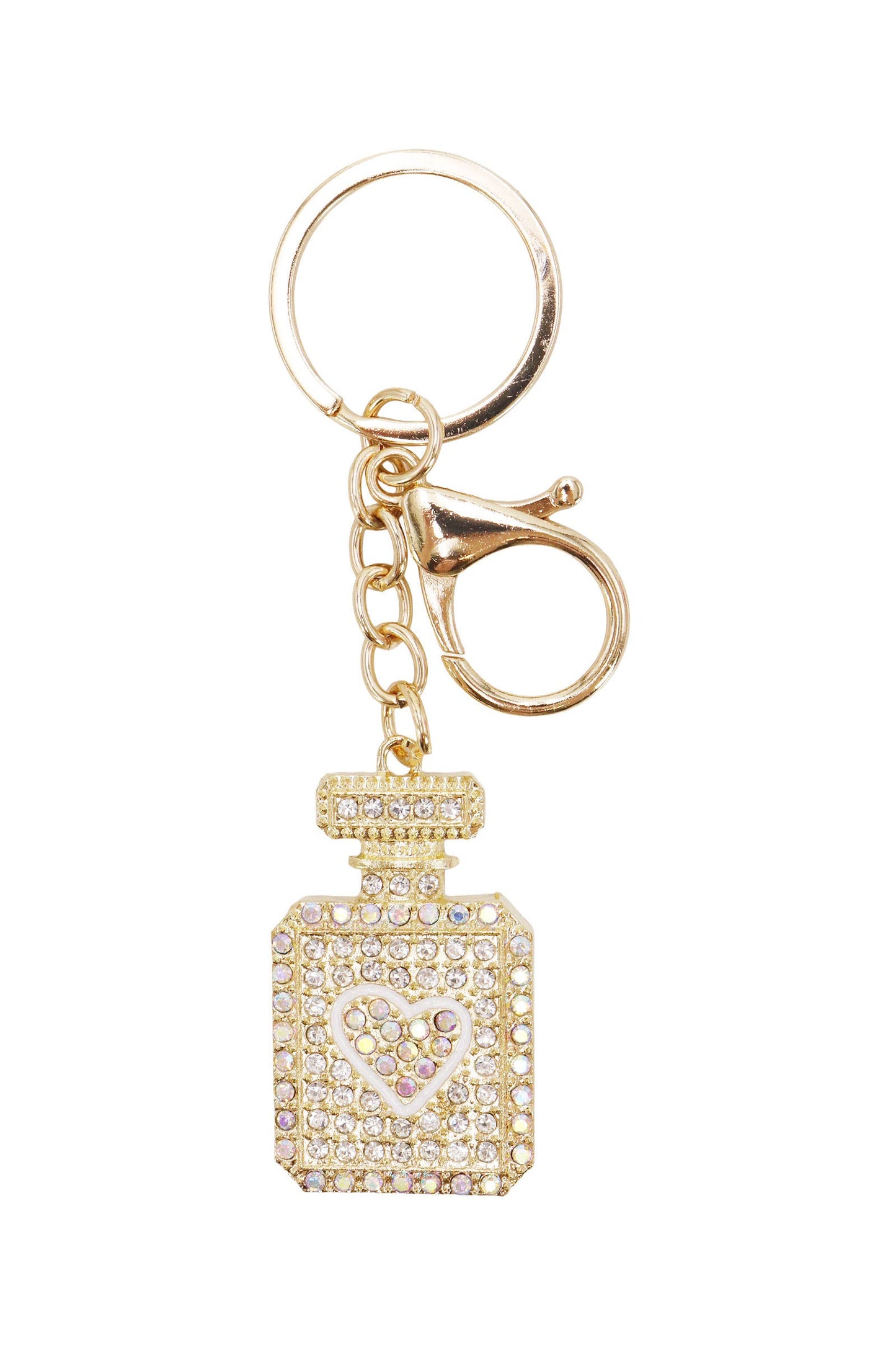 Love Perfume Bling Rhinestone Key Chain