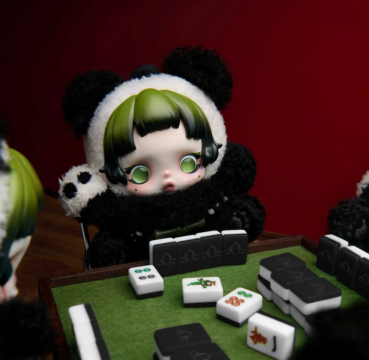 SKULLPANDA Lazy Panda Plush Doll Pendant – Collectible, Authentic