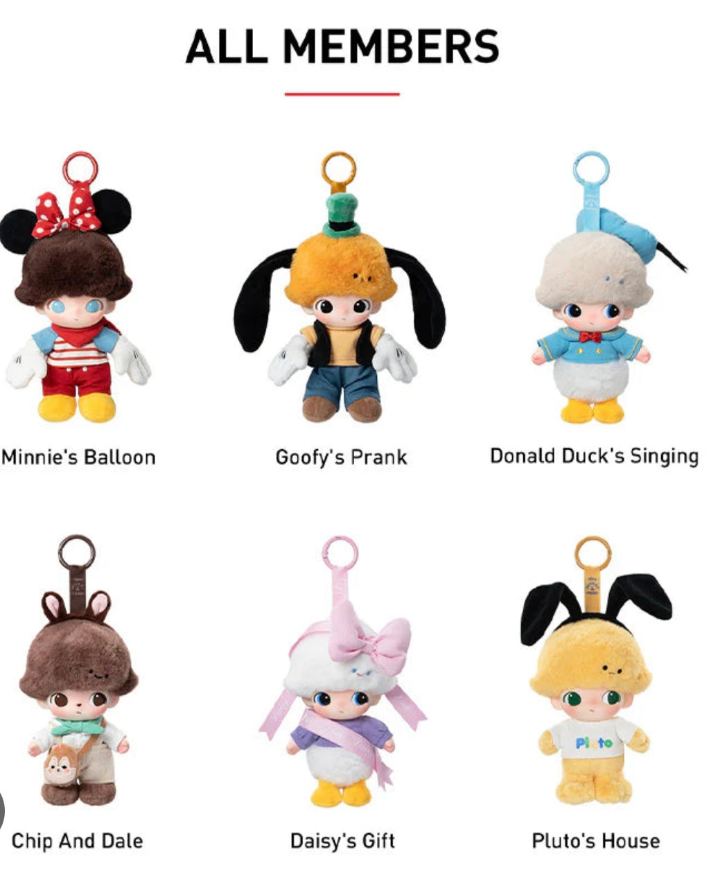 DIMOO World × Disney Vinyl Plush Keychain Series – Limited, Authentic