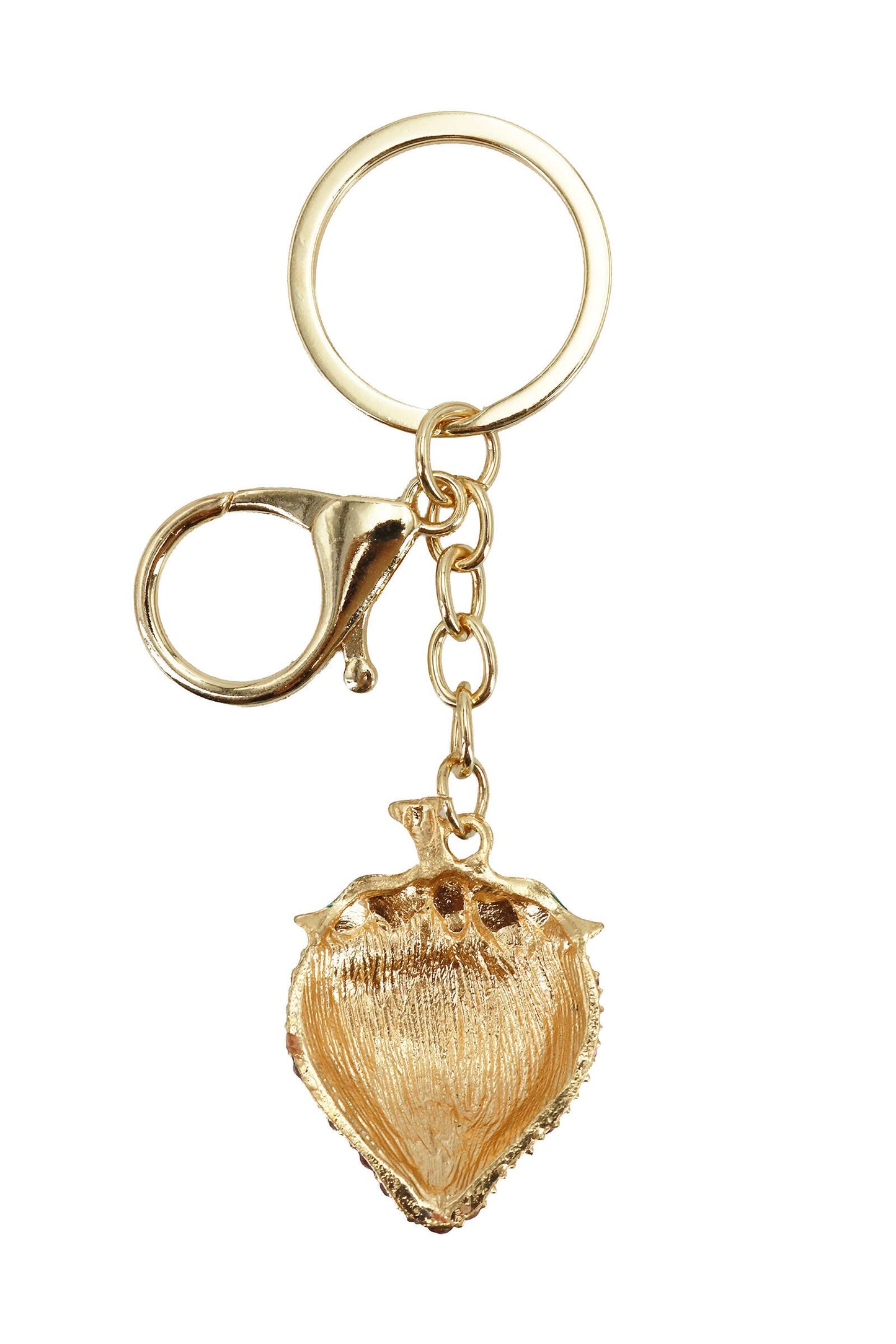 Bling Rhinestone Strawberry Key Chain
