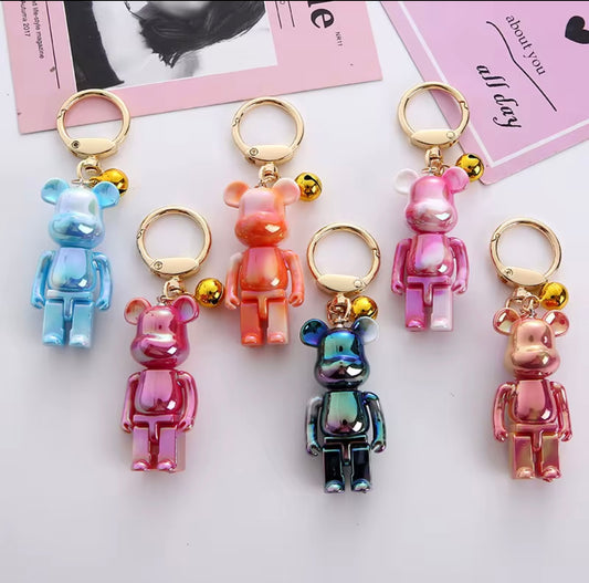 Iridescent Bear Bag Charms