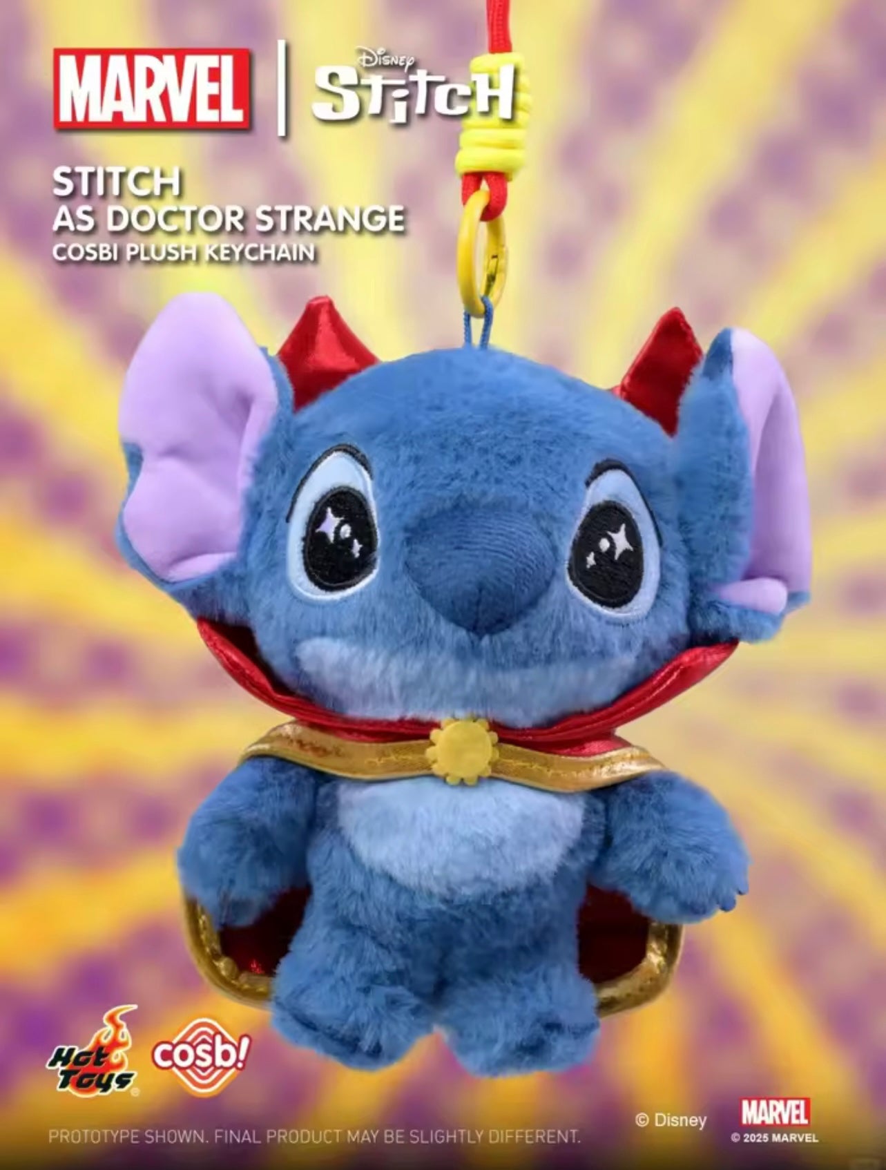 Marvel x Disney | Stitch Cosbi Plush Keychain - Limited, Authentic