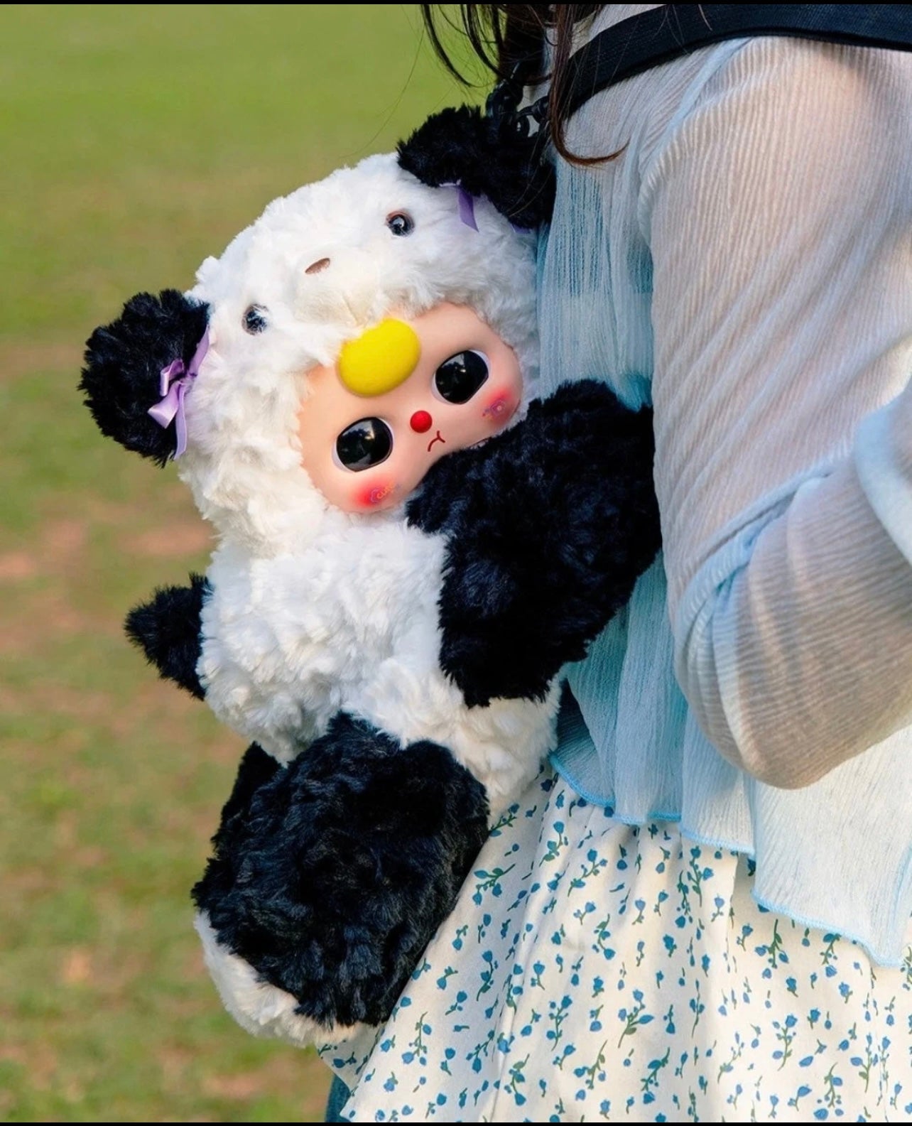 Baby Three Hugging Baby Backpack Plush 400% – Limited, Authentic