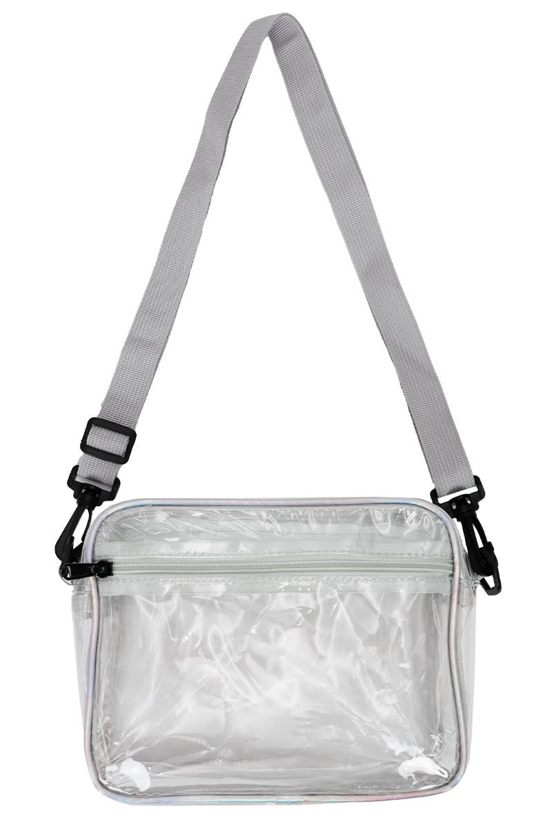 Clear Crossbody Stadium / Concert Bag - Raven Bow