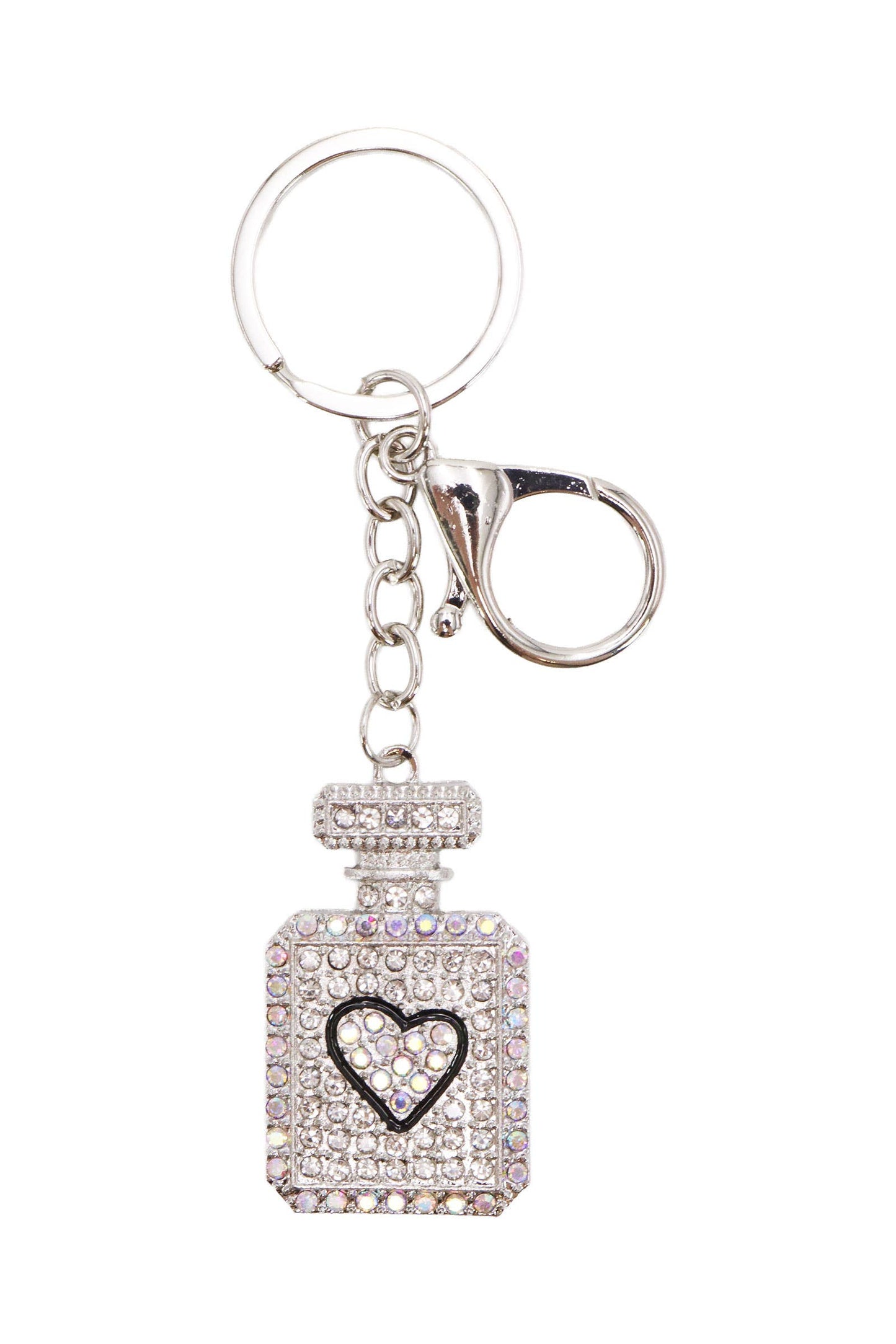 Love Perfume Bling Rhinestone Key Chain