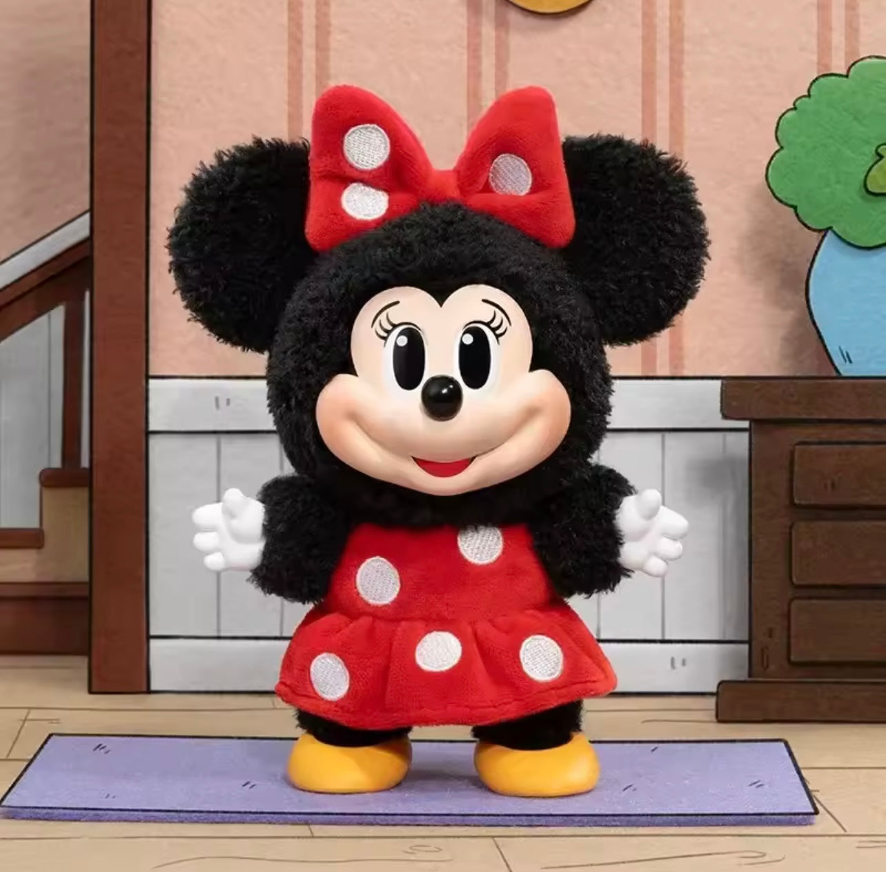 Disney Mickey Family “Cute Together” Plush Keychain – (Discontinued) Limited, Authentic