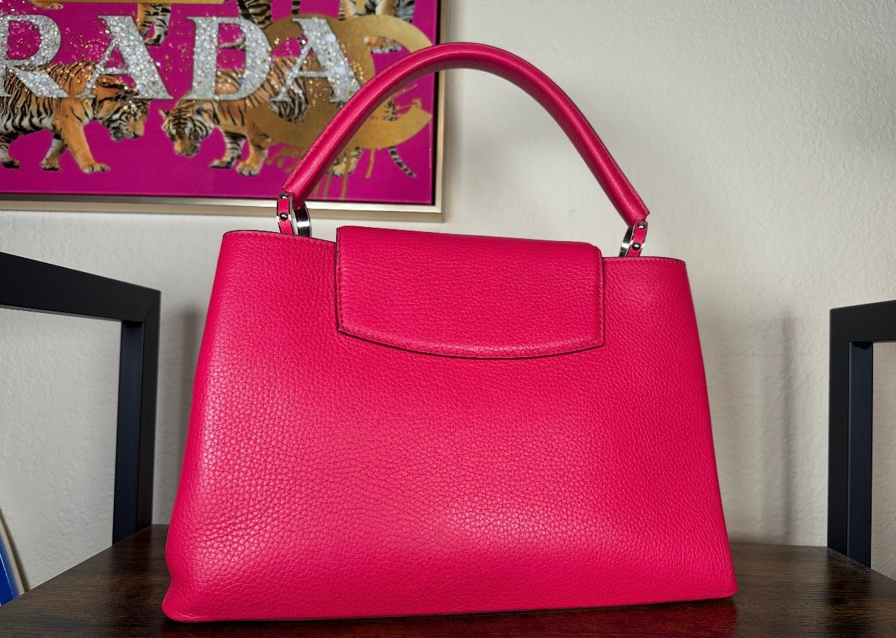 Louis Vuitton Capucines GM Taurillon Leather Pink