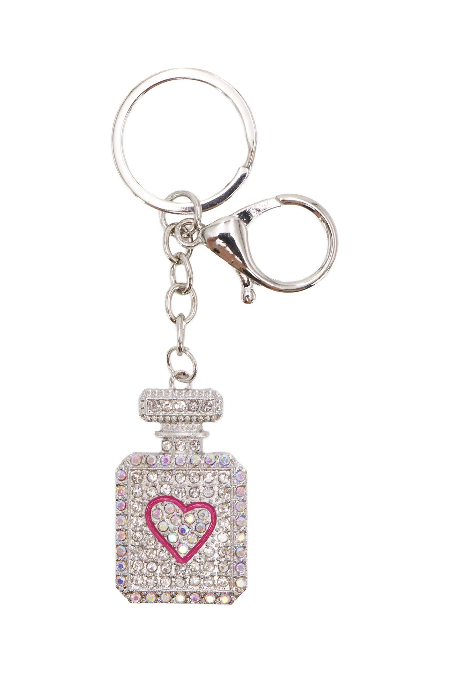 Love Perfume Bling Rhinestone Key Chain