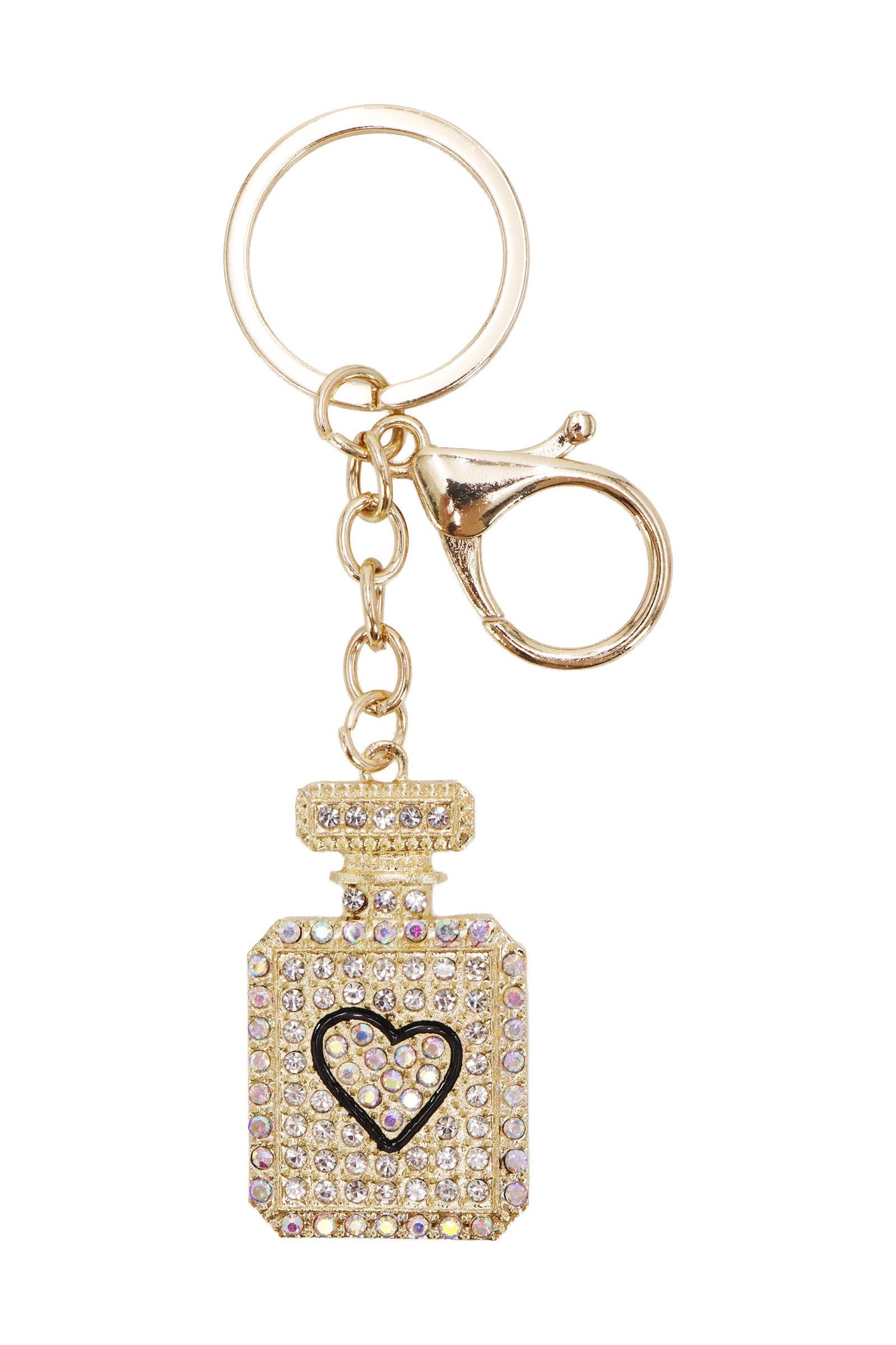 Love Perfume Bling Rhinestone Key Chain