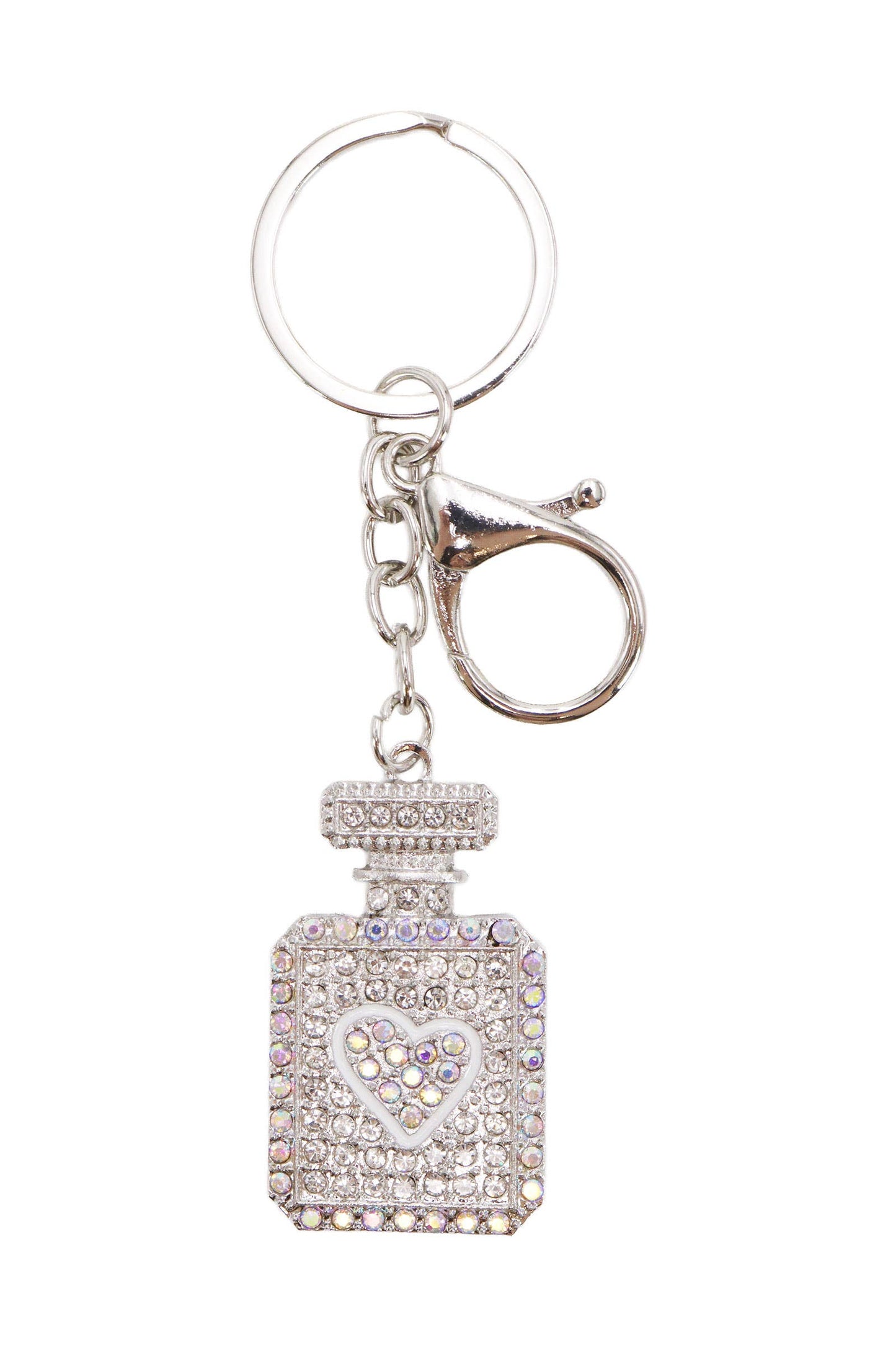Love Perfume Bling Rhinestone Key Chain