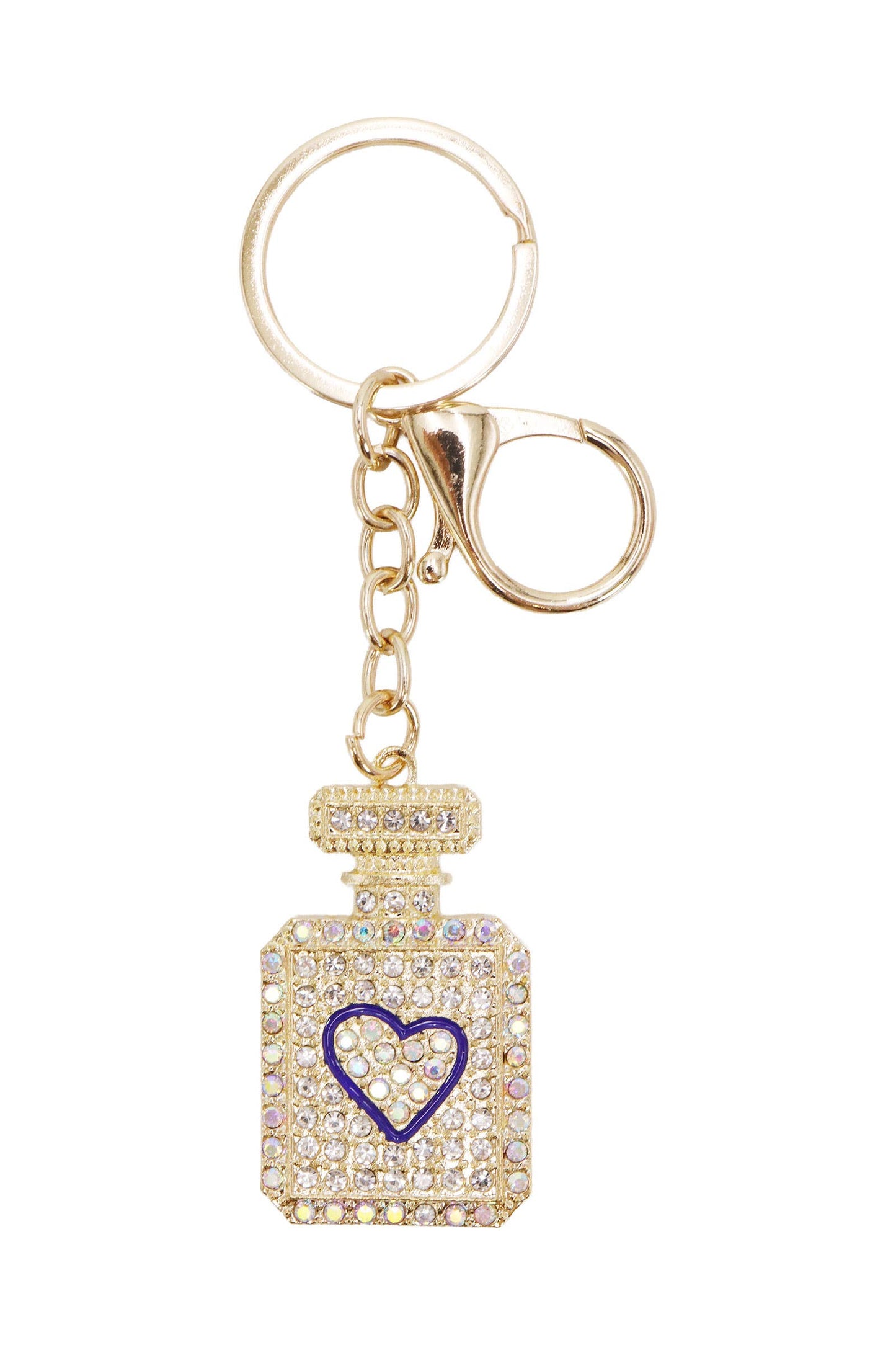 Love Perfume Bling Rhinestone Key Chain