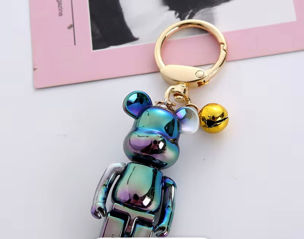 Iridescent Bear Bag Charms