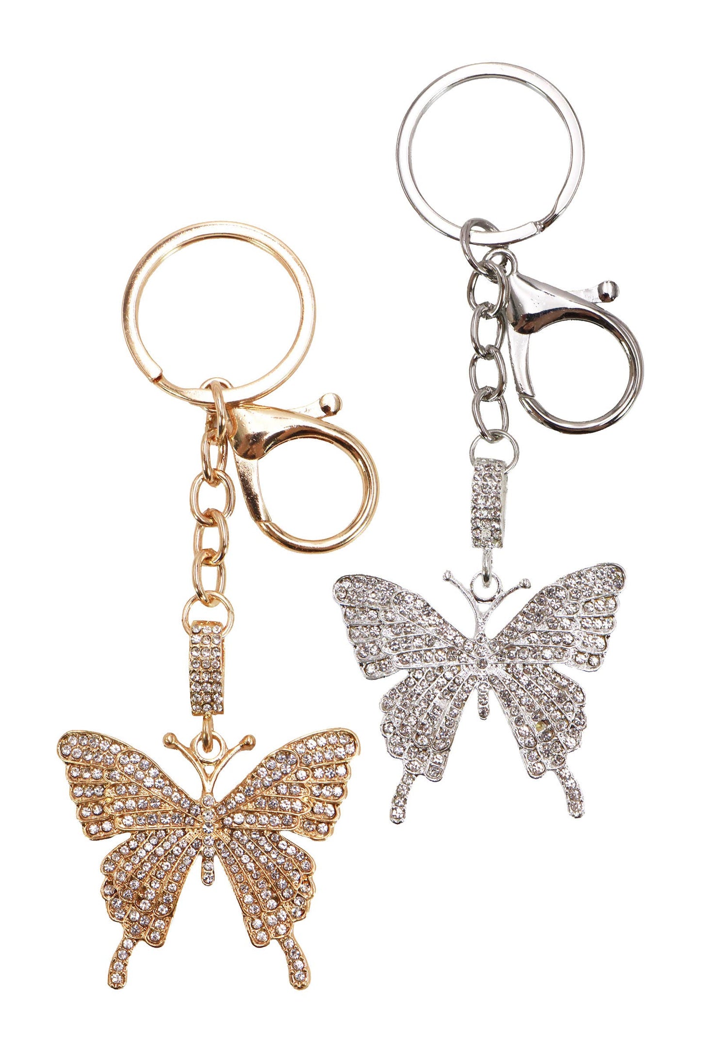 Classic Butterfly Bling Rhinestone Key Chain