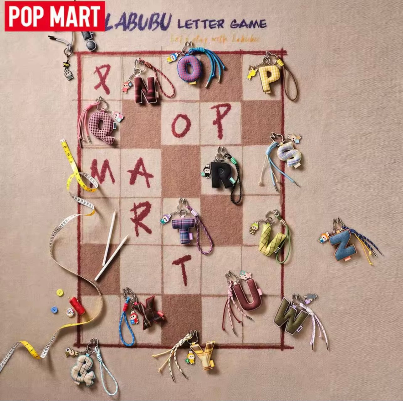 “Pin for Love” Letter Pendant Blind Box — N–Z Series - Limited, Authentic