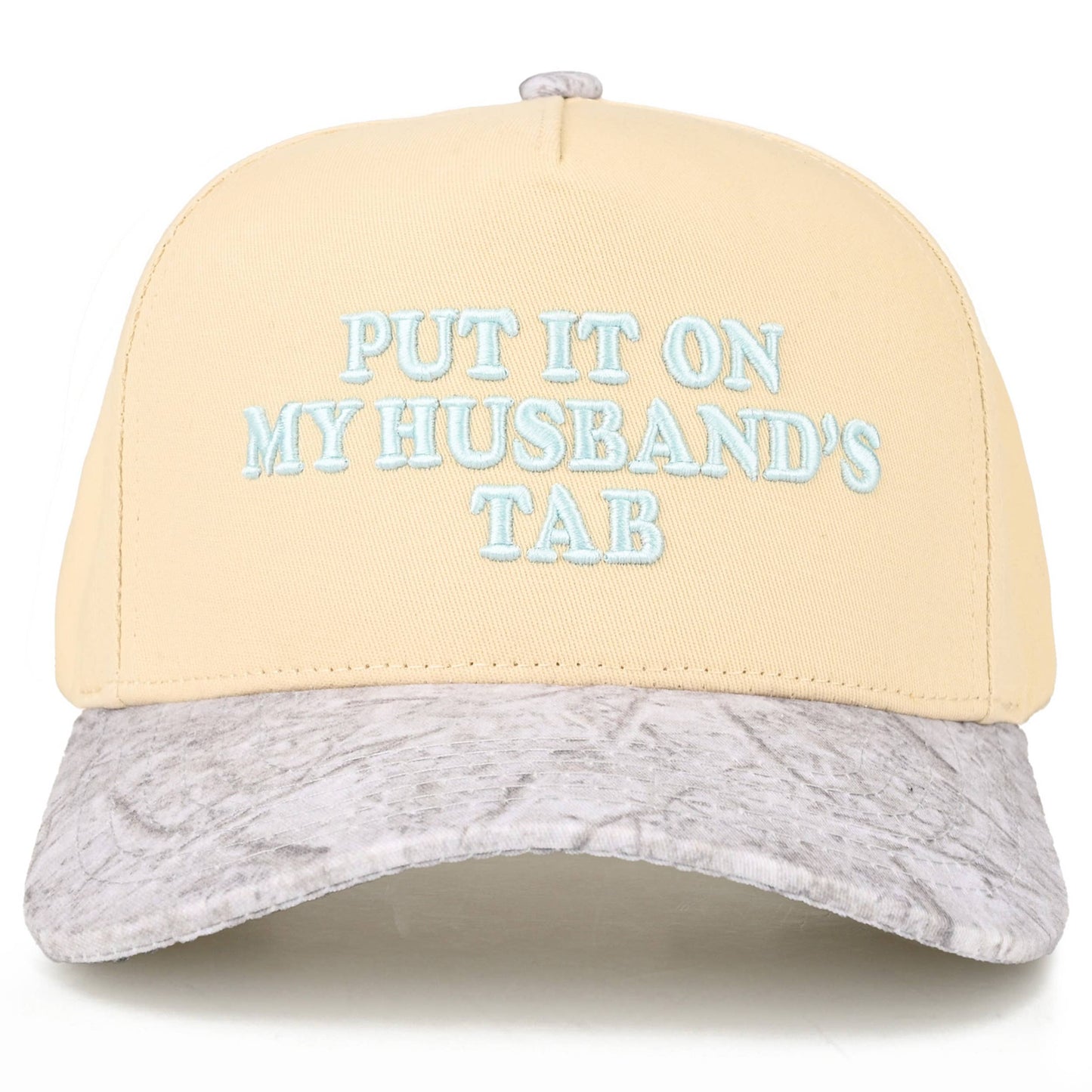 C.C PUT IT ON MY HUSBAND'S TAB Letter Trucker Hat