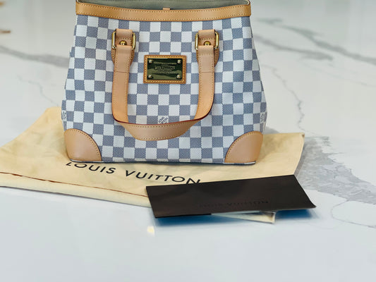 Louis Vuitton Hampstead PM Damier Azur Tote