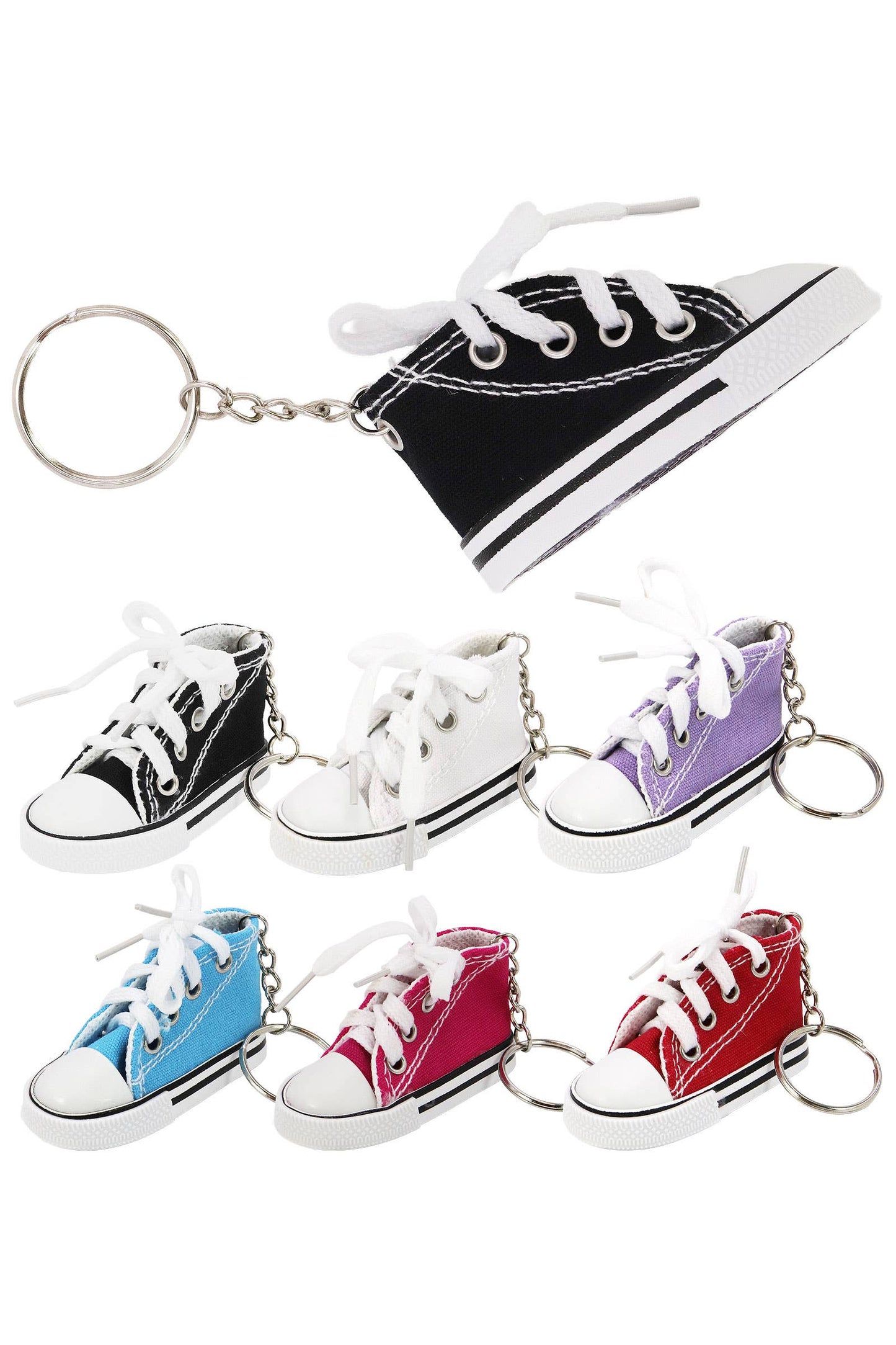 Canvas Rubber Sole Sneakers Novelty Key Chain