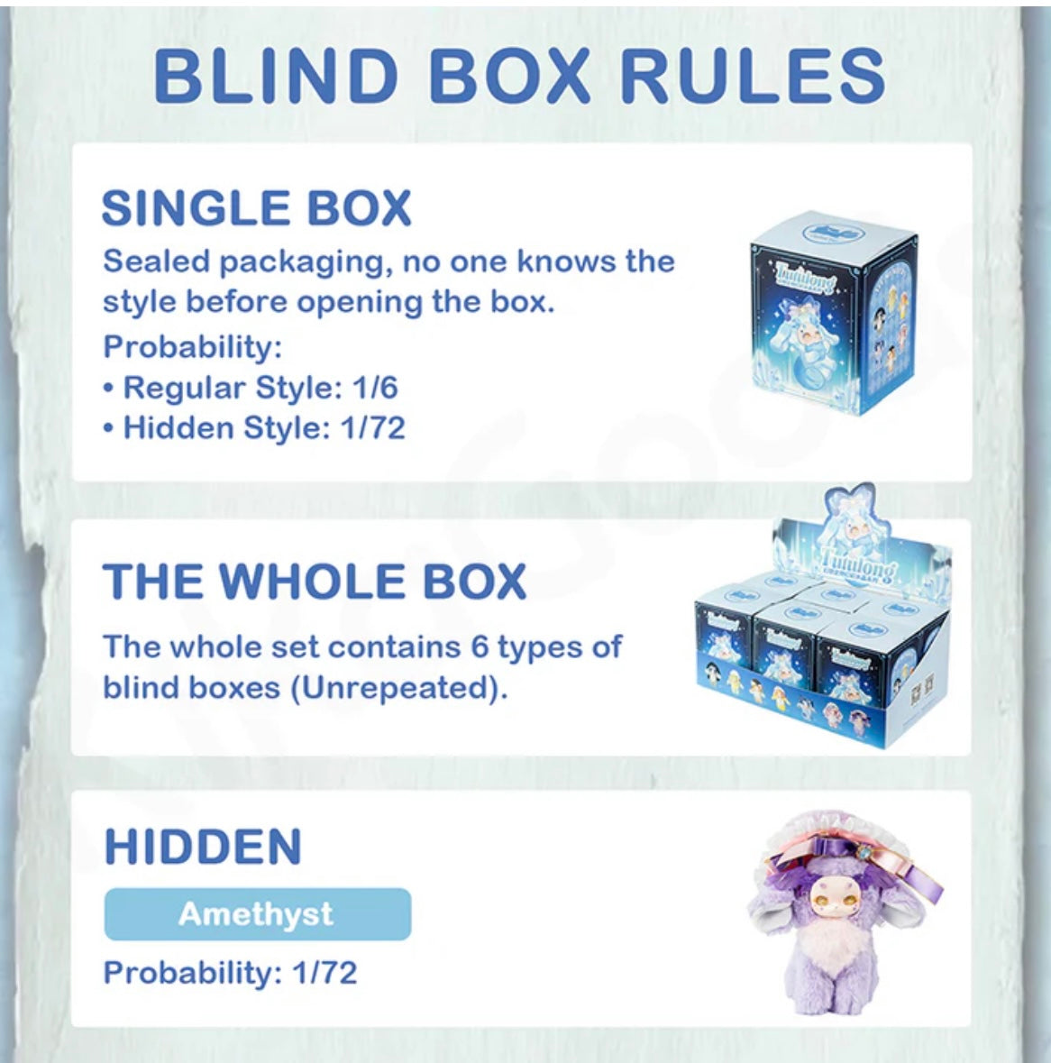 Tutulong Third Generation – Fantasy Biology Colorful Crystal Series - Plush Blind Box - Limited, Authentic