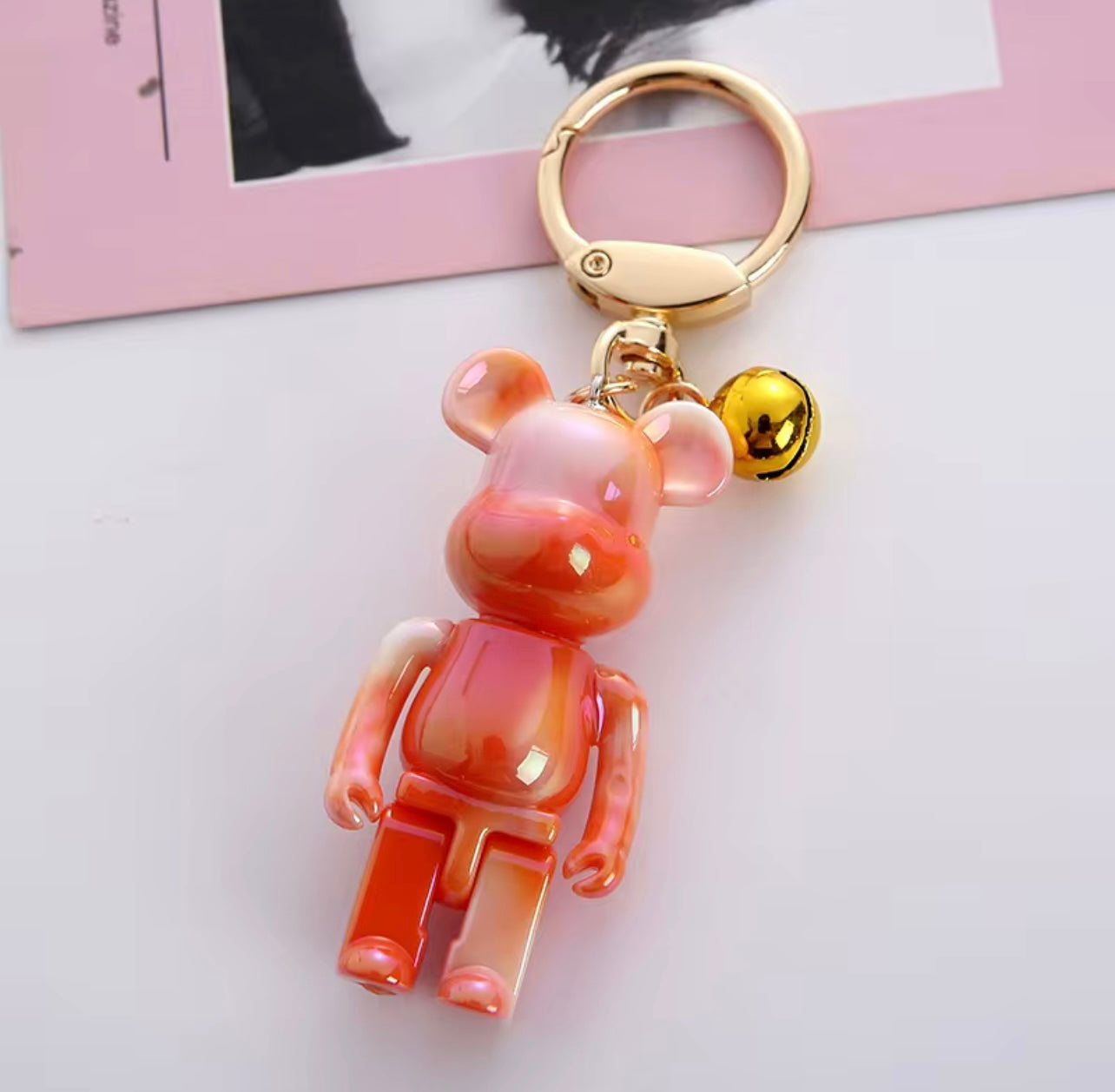 Iridescent Bear Bag Charms