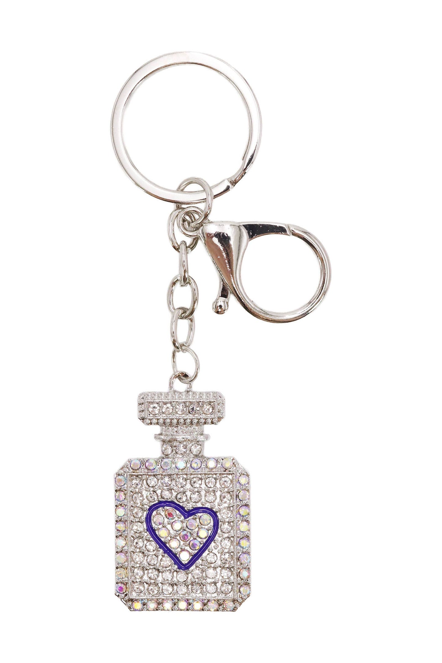 Love Perfume Bling Rhinestone Key Chain