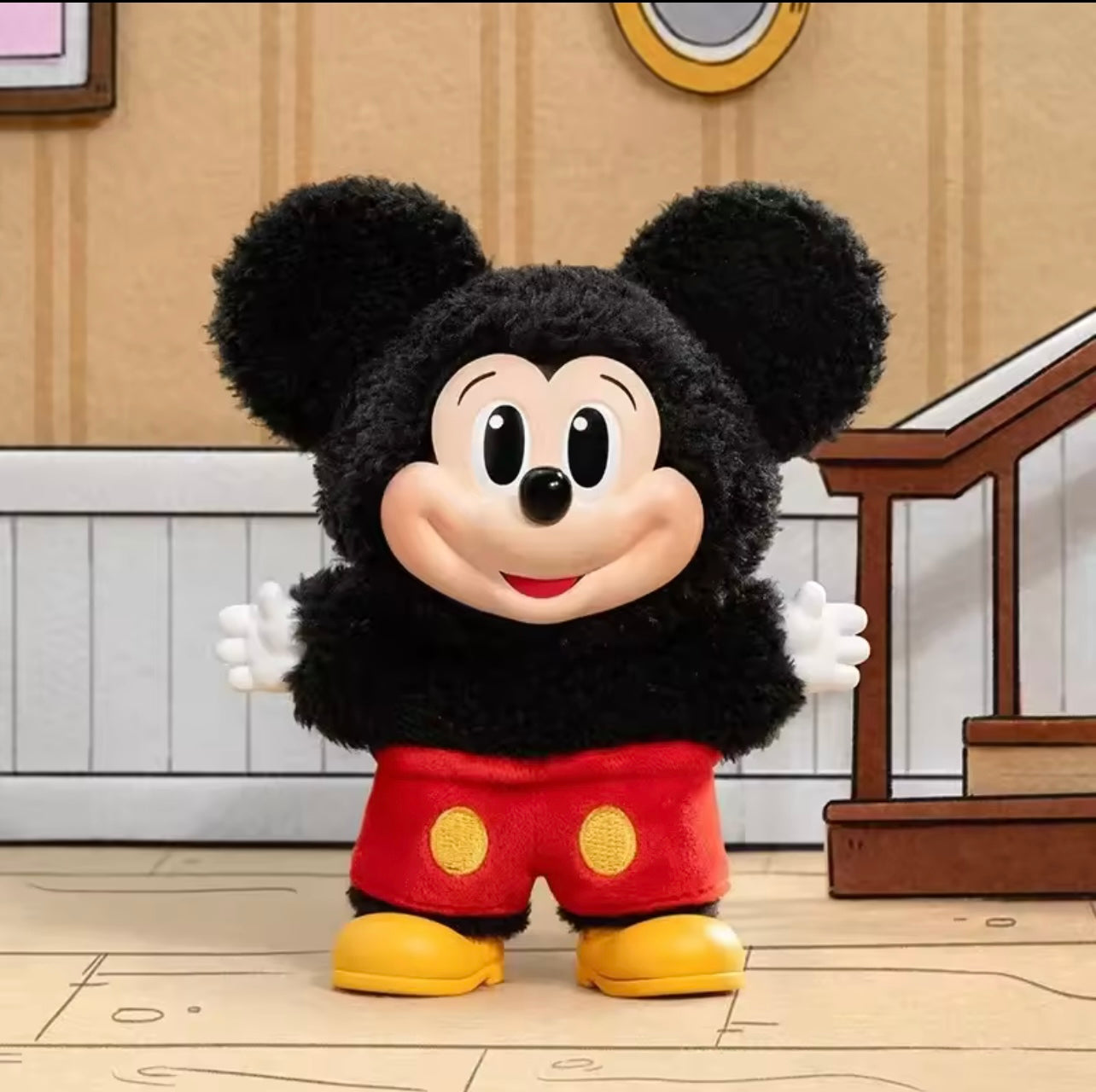 Disney Mickey Family “Cute Together” Plush Keychain – (Discontinued) Limited, Authentic