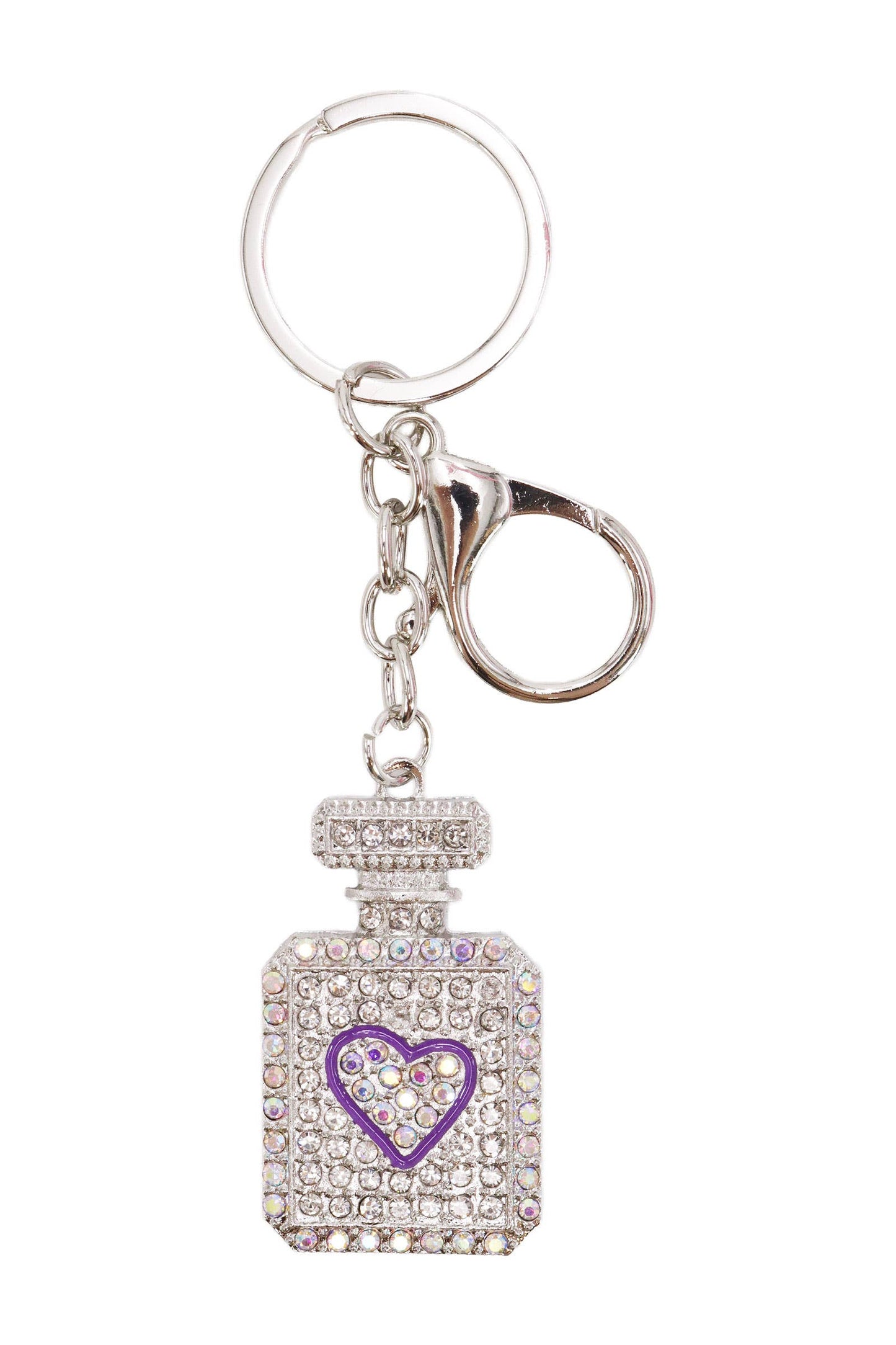 Love Perfume Bling Rhinestone Key Chain