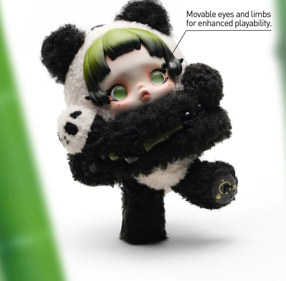 SKULLPANDA Lazy Panda Plush Doll Pendant – Collectible, Authentic