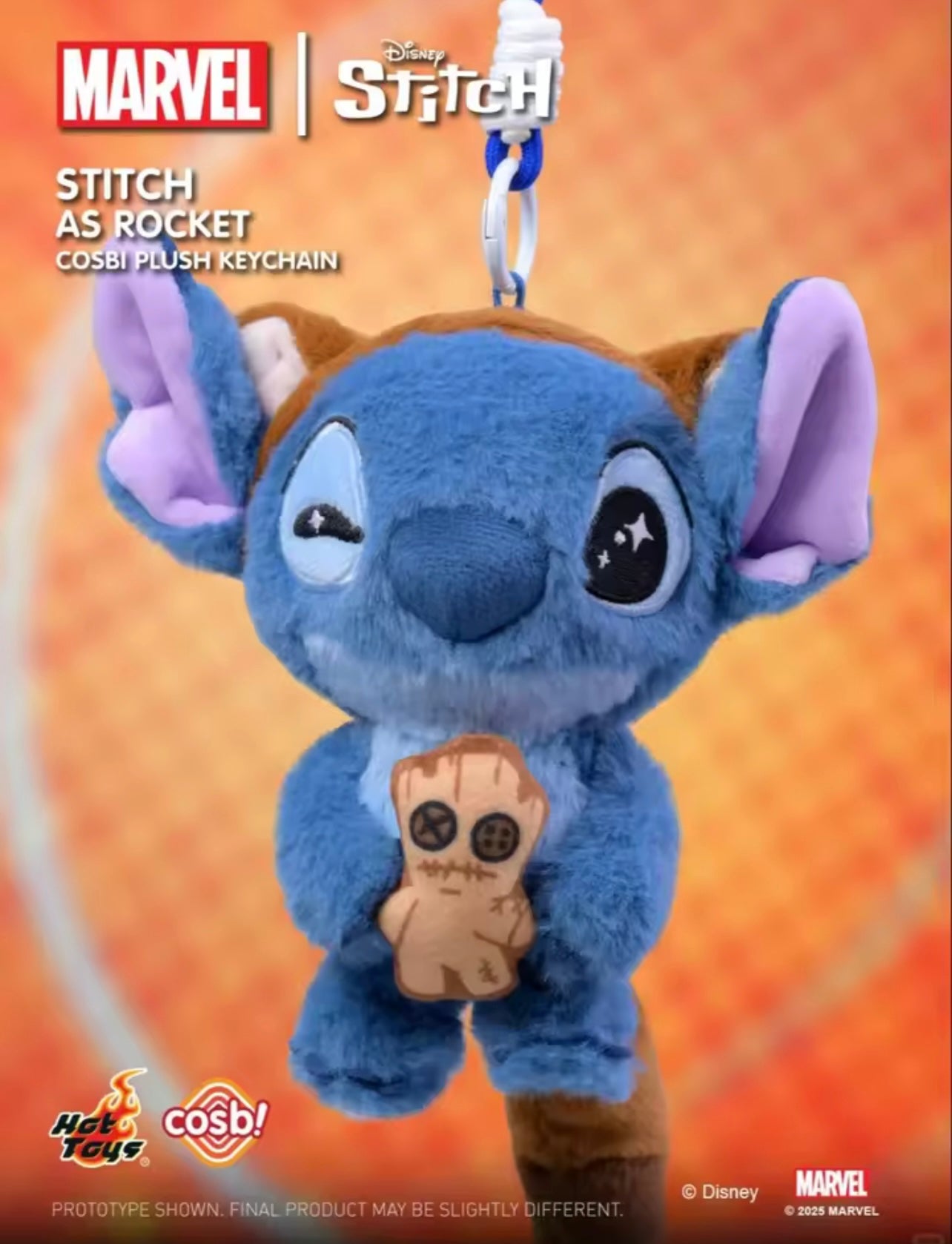 Marvel x Disney | Stitch Cosbi Plush Keychain - Limited, Authentic