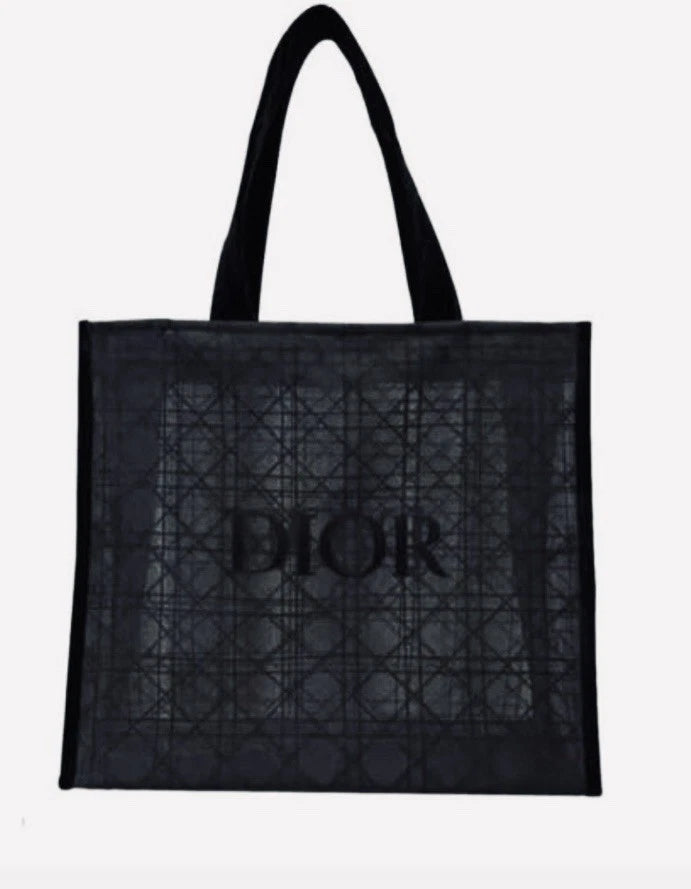 Christian Dior Black Mesh Tote