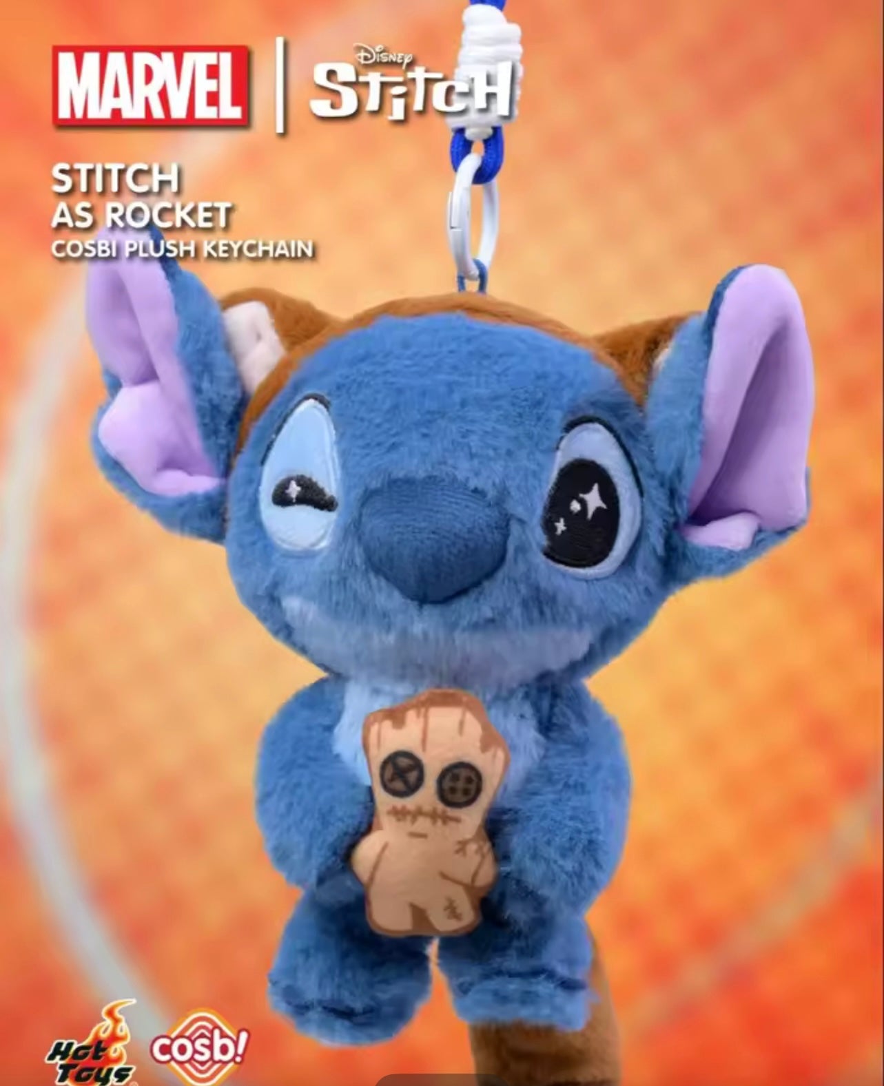 Marvel x Disney | Stitch Cosbi Plush Keychain - Limited, Authentic