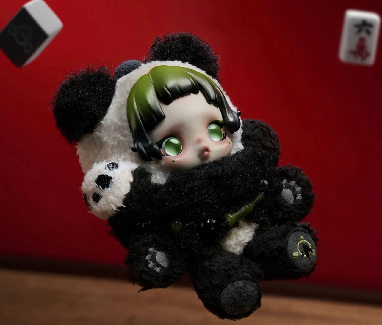 SKULLPANDA Lazy Panda Plush Doll Pendant – Collectible, Authentic