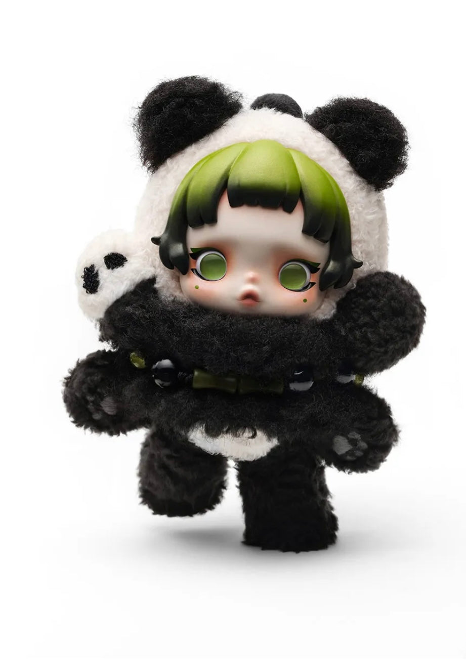 SKULLPANDA Lazy Panda Plush Doll Pendant – Collectible, Authentic