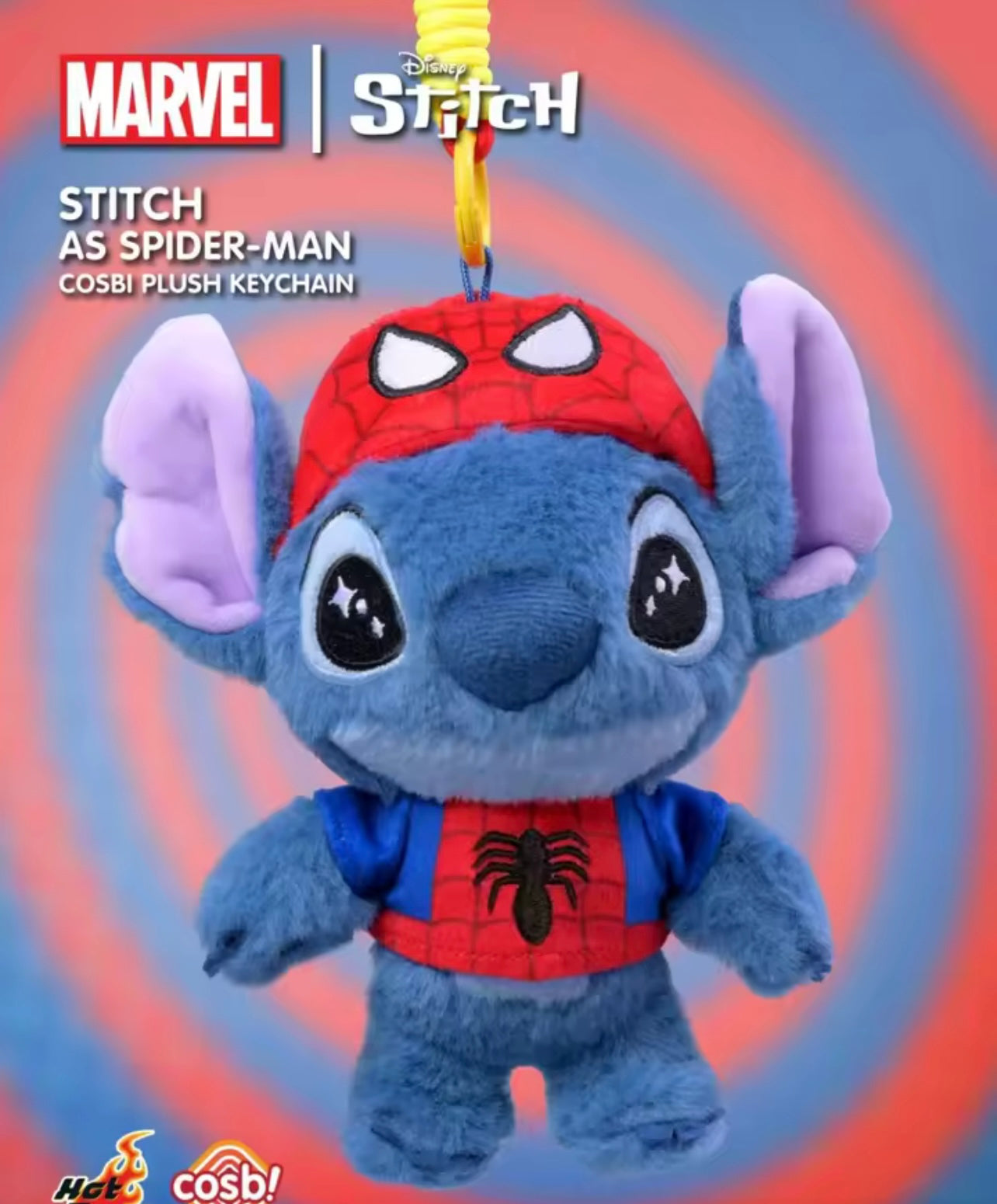 Marvel x Disney | Stitch Cosbi Plush Keychain - Limited, Authentic
