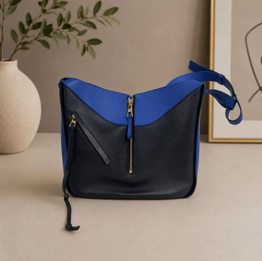 Loewe Large Hammock Bag – Midnight Blue & Electric Blue