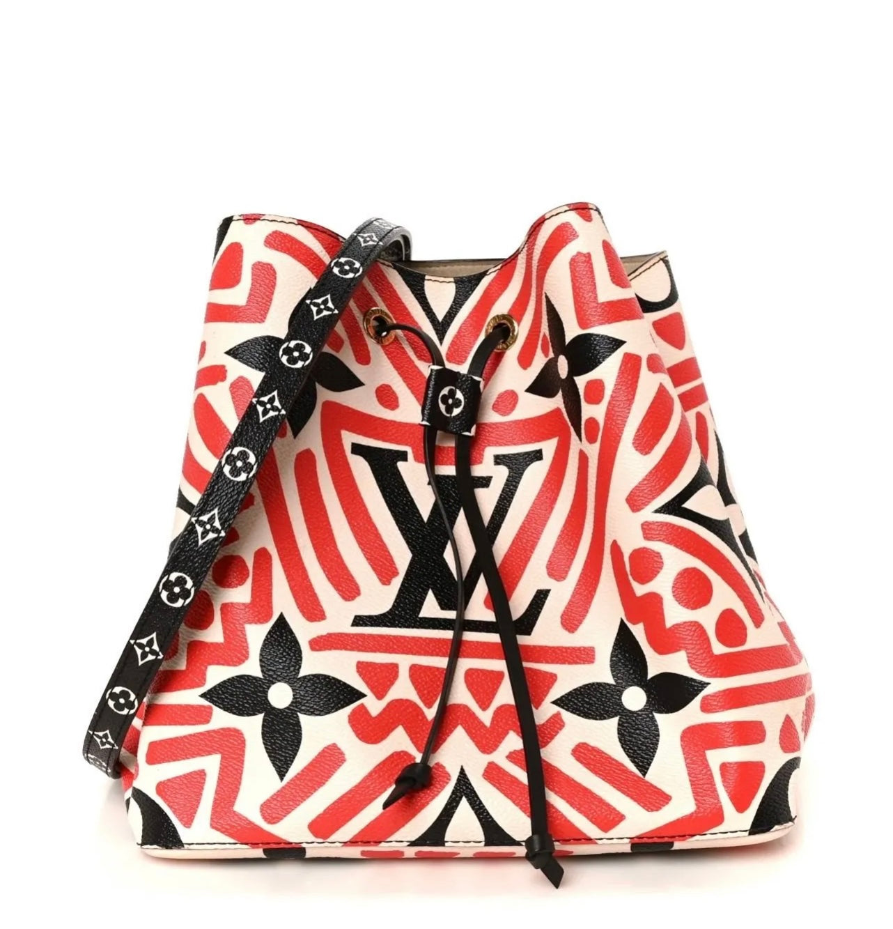 Louis Vuitton Limited Edition Crafty NéoNoé MM Crème Rouge