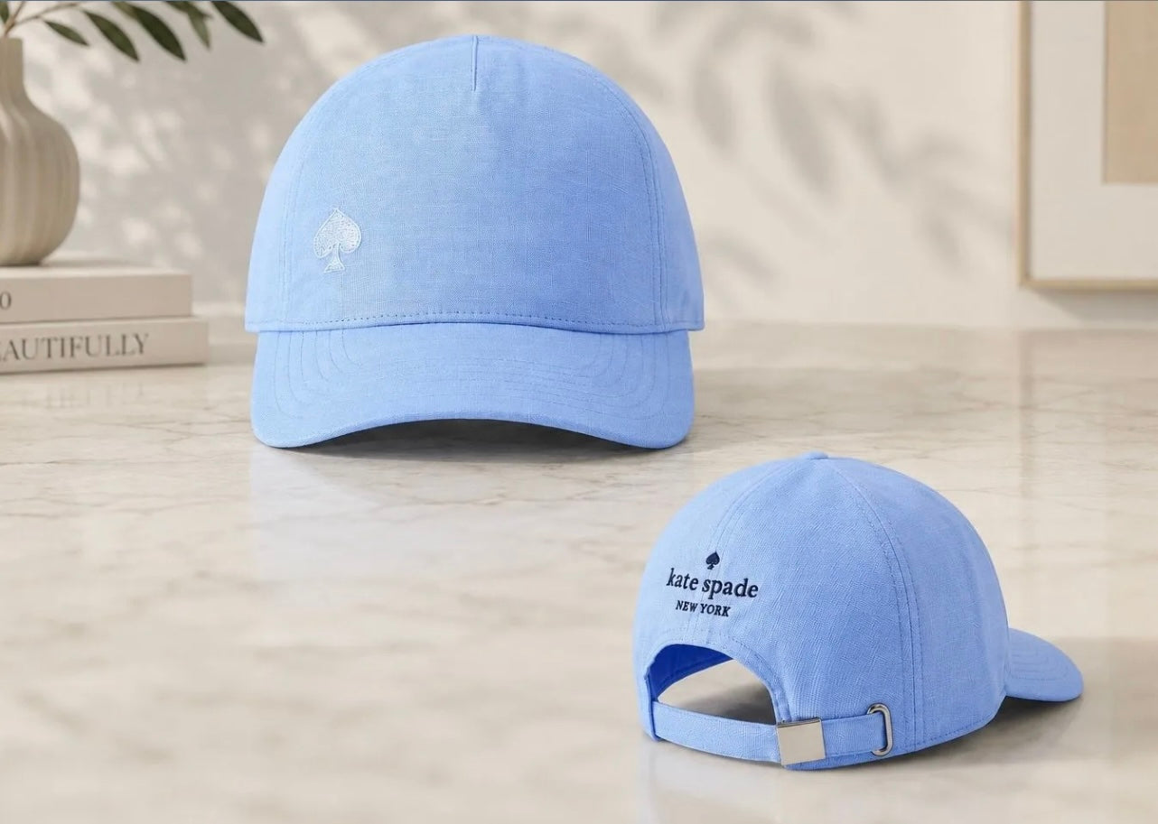 Kate Spade New York Baby Blue Adjustable Baseball Cap | NWT