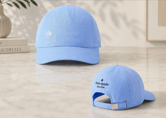 Kate Spade New York Baby Blue Adjustable Baseball Cap | NWT