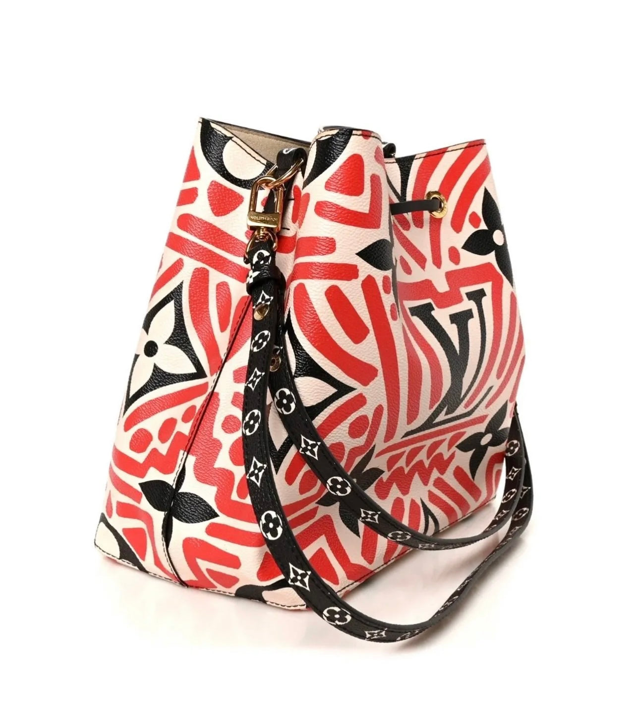 Louis Vuitton Limited Edition Crafty NéoNoé MM Crème Rouge