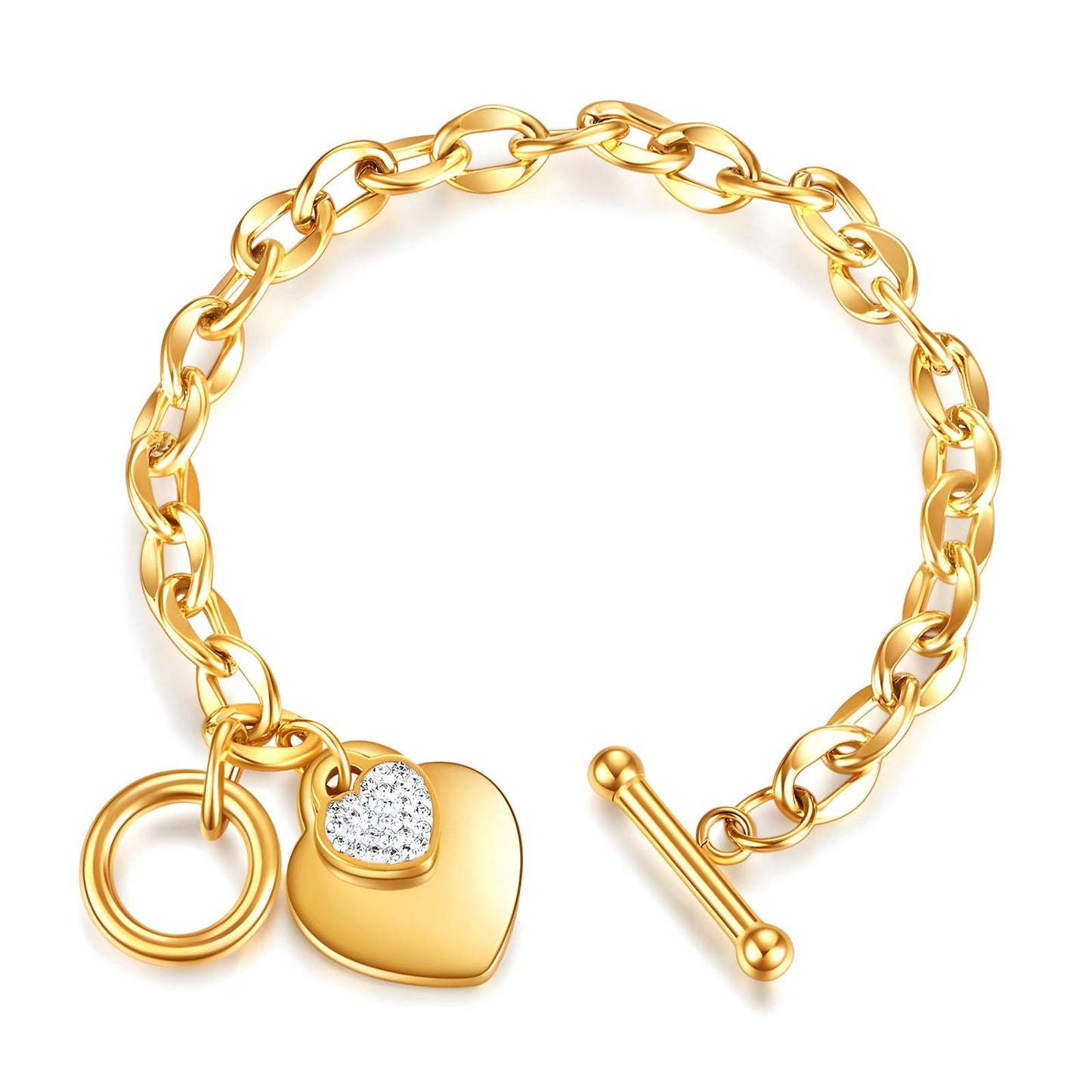 Radiant Heart Charm Bracelet