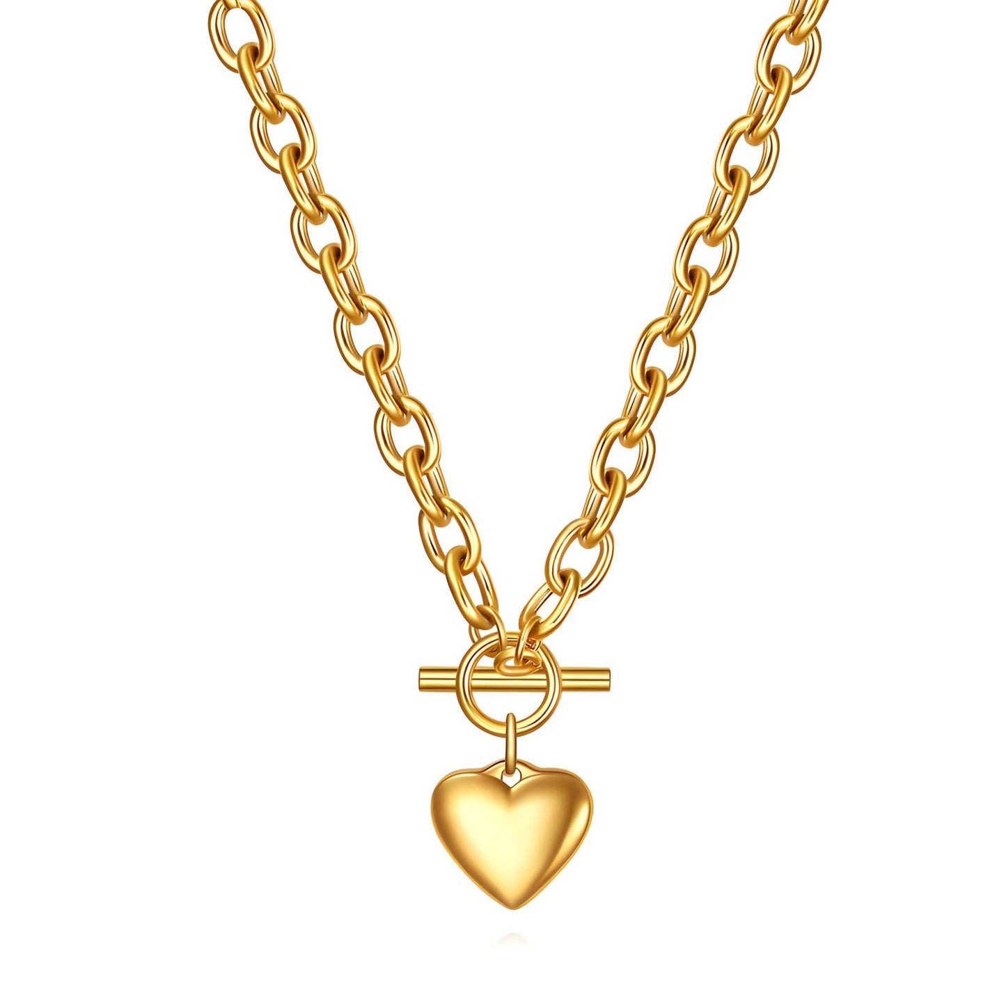 Radiant Heart Toggle Necklace